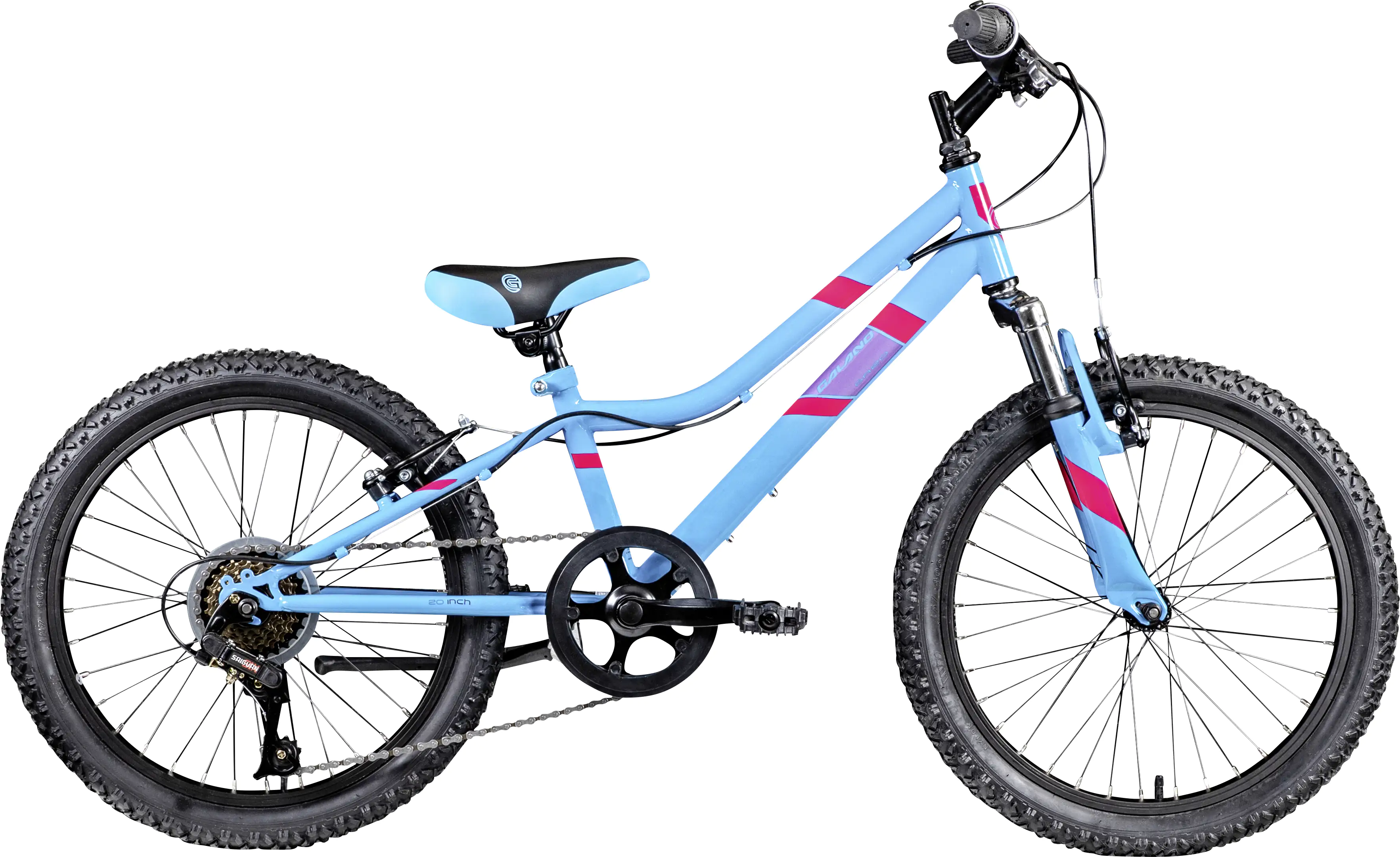 Galano Jugendfahrrad MTB Hardtail GA20 20 Zoll RH 26cm 7-Gang blau