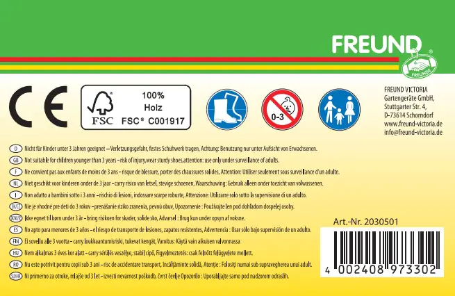 Freund Victoria Kinder-Schneeschieber 29 x 22 cm 75 cm