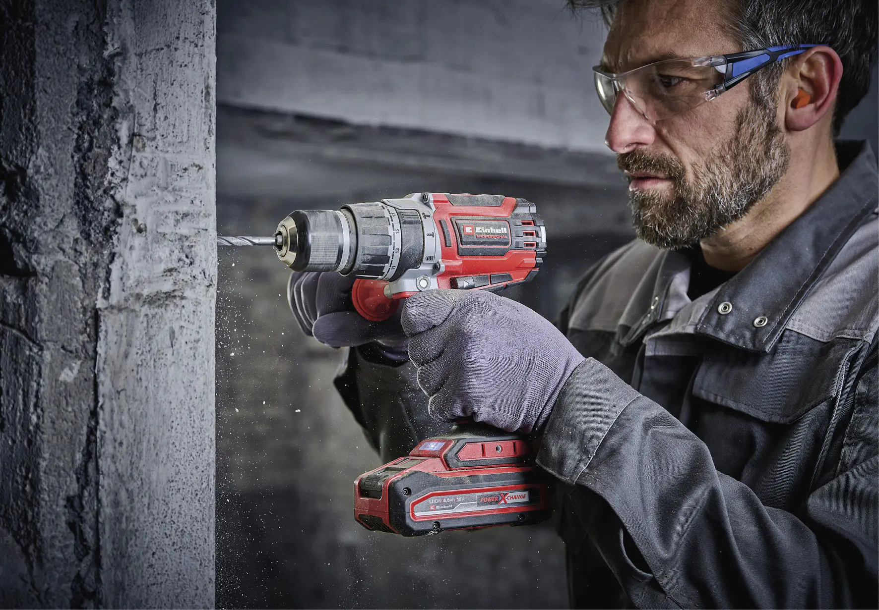 Einhell Professional Akku-Schlagbohrschrauber Mobile Werkstatt TP-CD 18/70 Li-i BL+70 Set