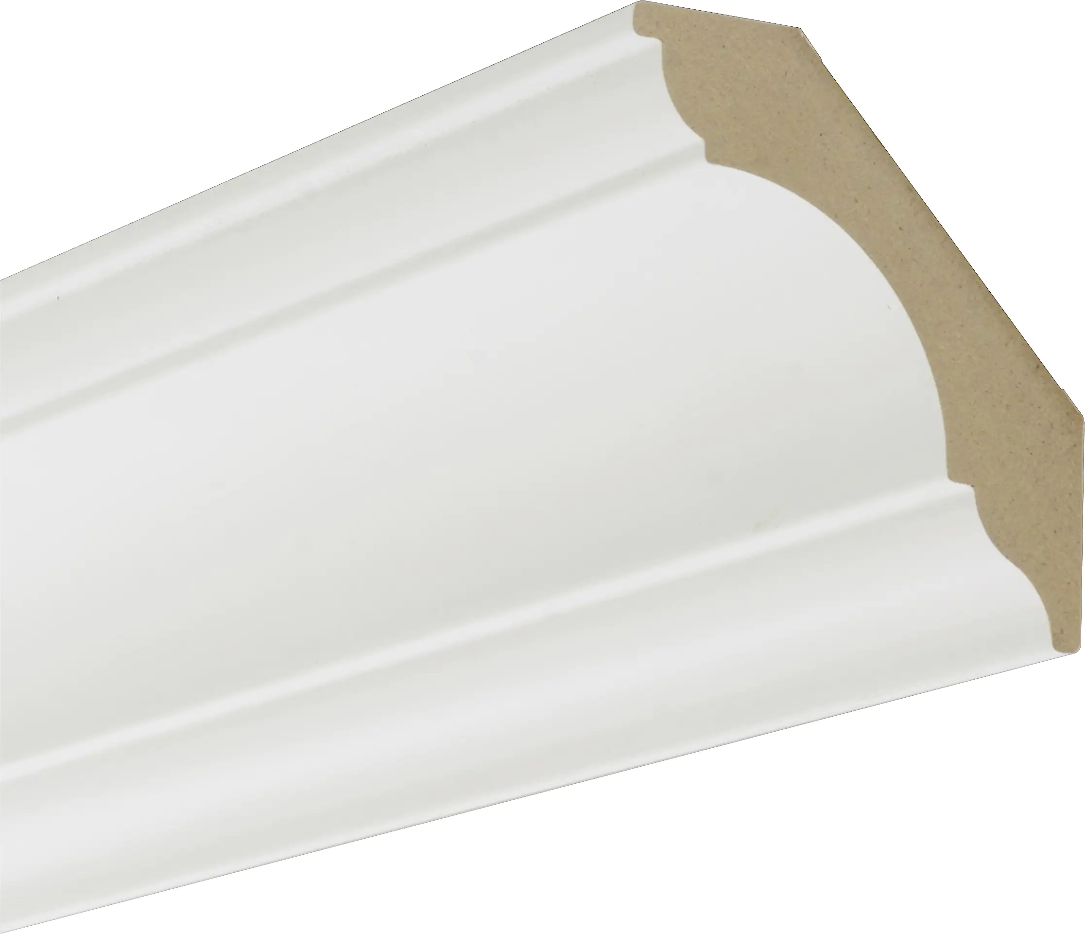 B.S. Bauprogramm Kranzprofil 250 cm 68 x 62 mm Blütenweiß