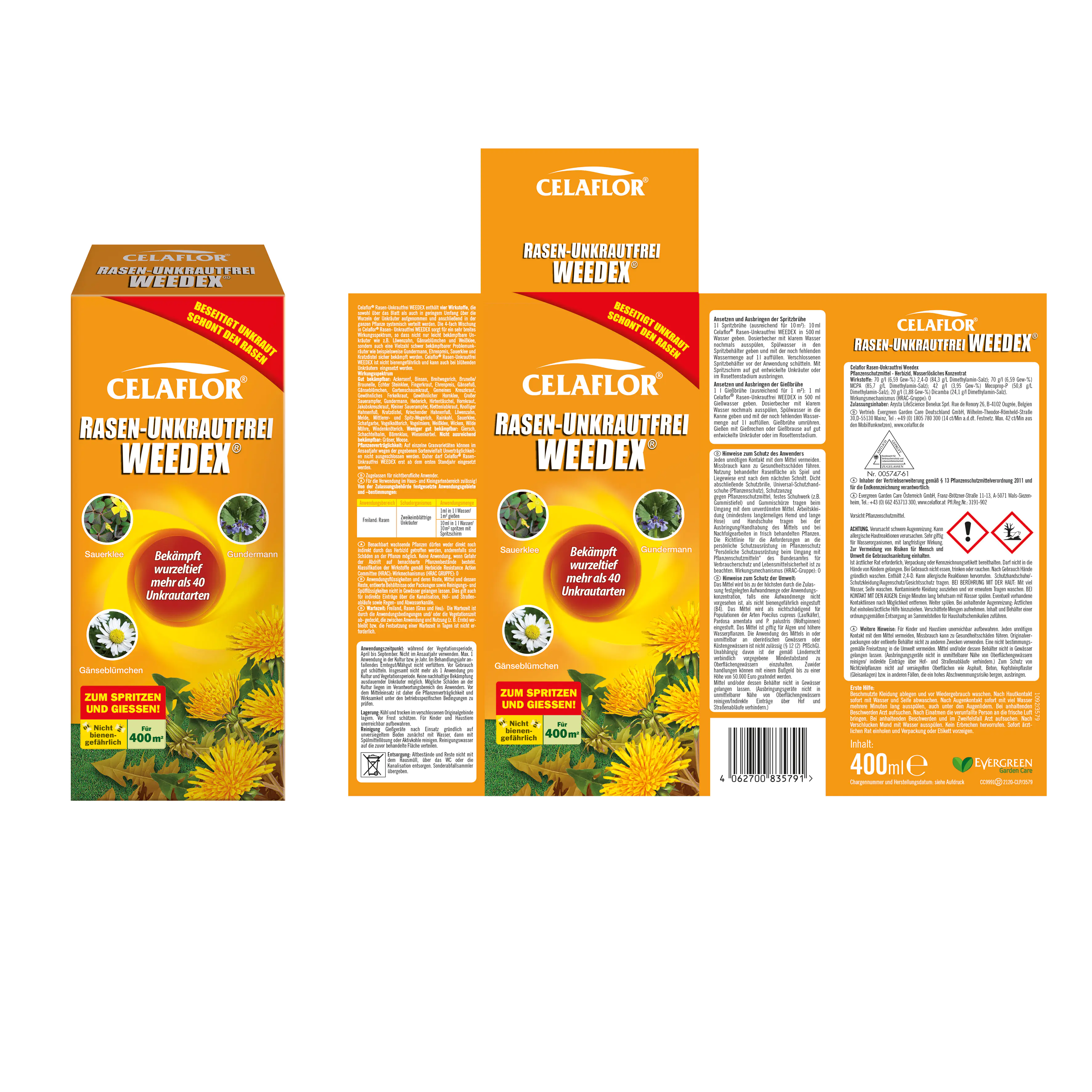 Celaflor Rasen-Unkrautfrei Weedex 400 ml