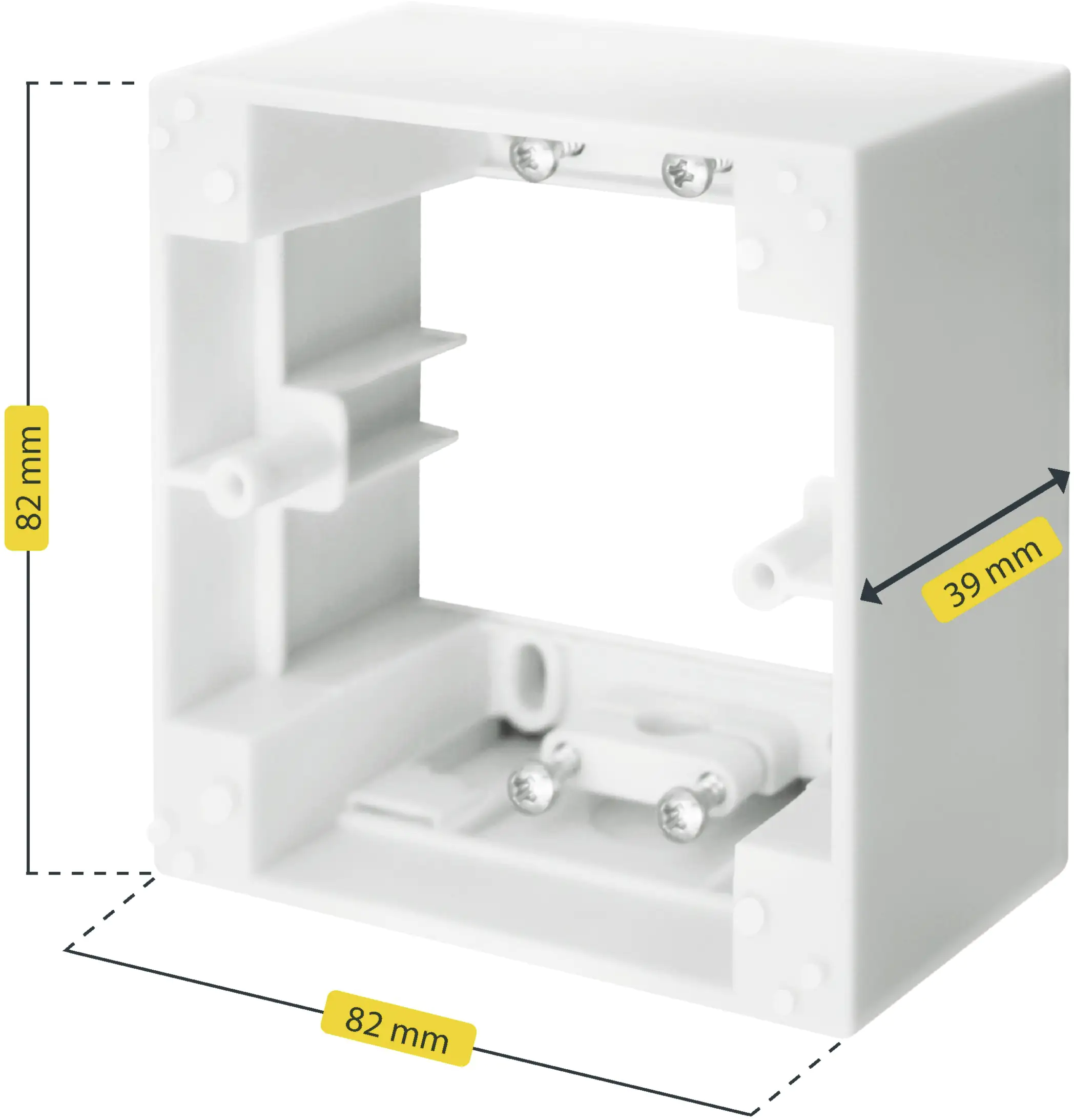 Schellenberg Aufputzrahmen 1-fach eckig