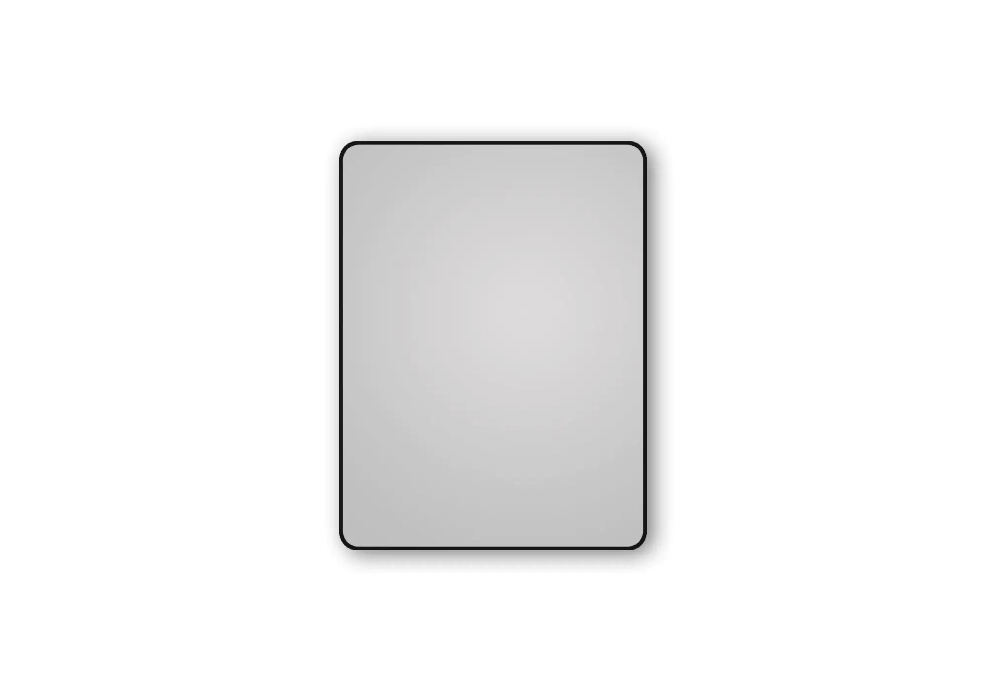 DSK Design Spiegel Black Magico 80x60 cm, schwarz