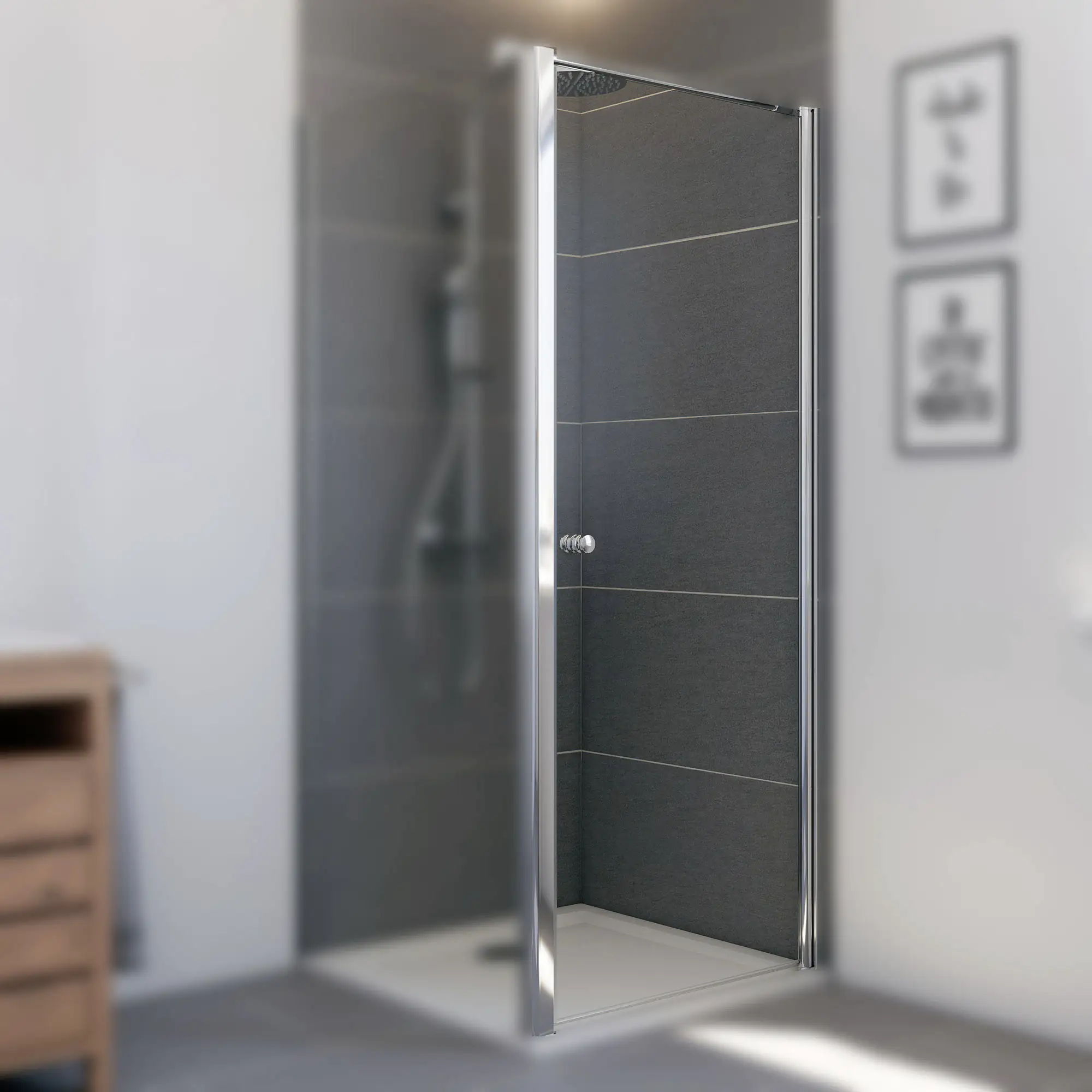 4053758605757_2655278 Breuer Elana 6 Drehtür f. Seitenwand 90 x 200 cm Alu matt CER+ rechts