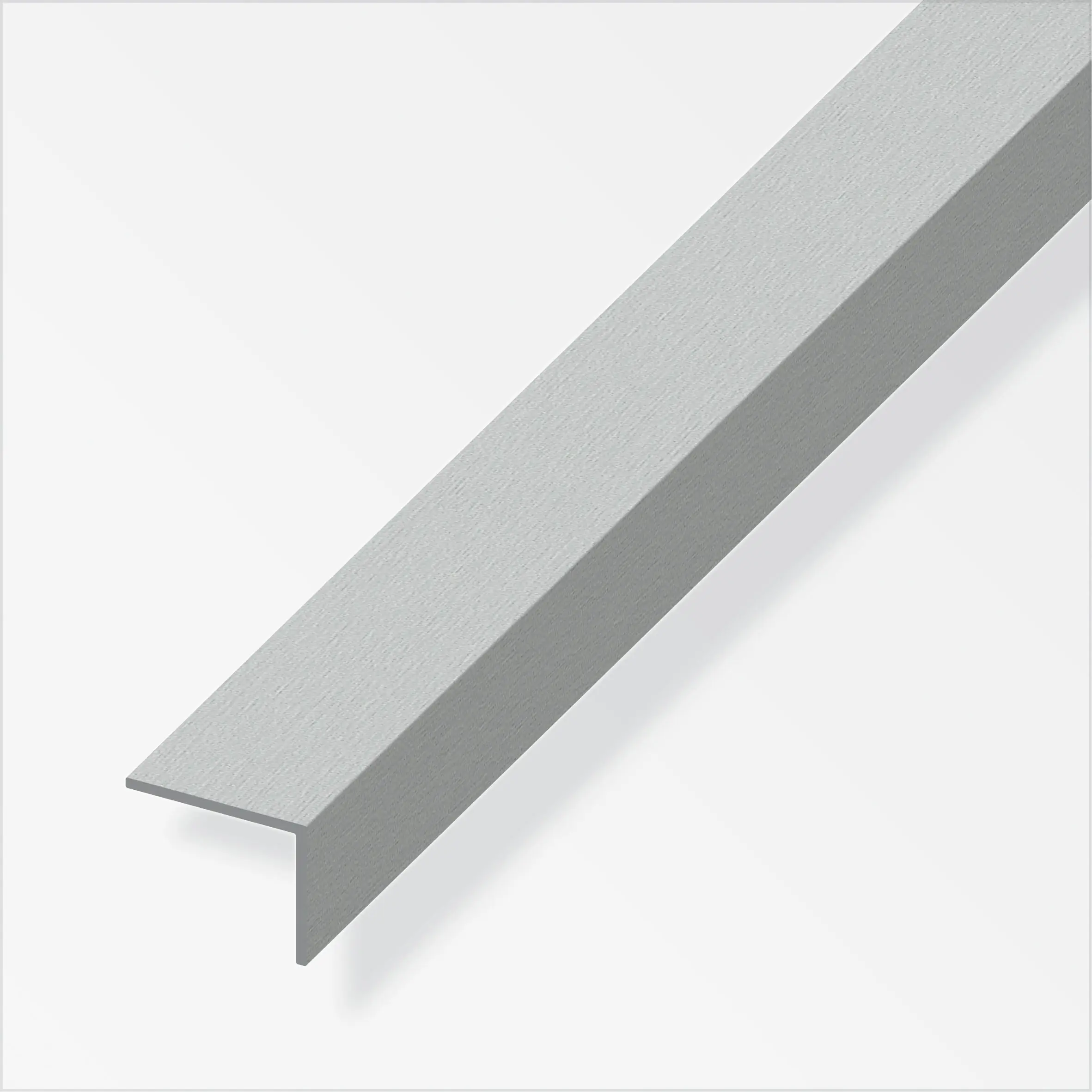 alfer Winkel 2.5 m, 25 x 20 mm Aluminium eloxiert gebürstet Edelstahloptik