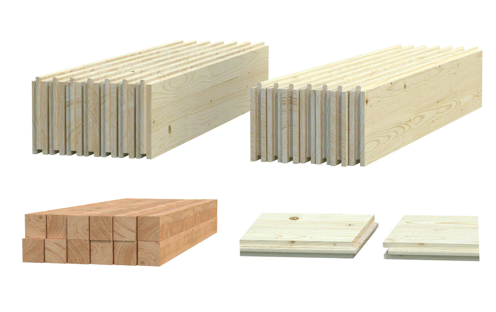 Palmako Fussboden für Gartenhaus Lydia 385 x 291 cm und Lydia 663 x 291 cm naturbelassen