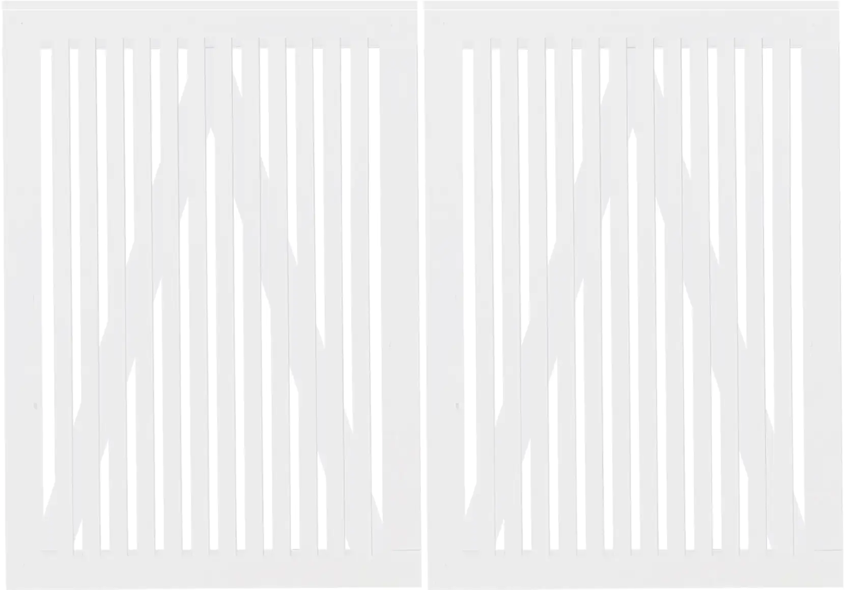 Plus Doppeltor Sendai 200 x 140 cm RAL 9010 Weiß