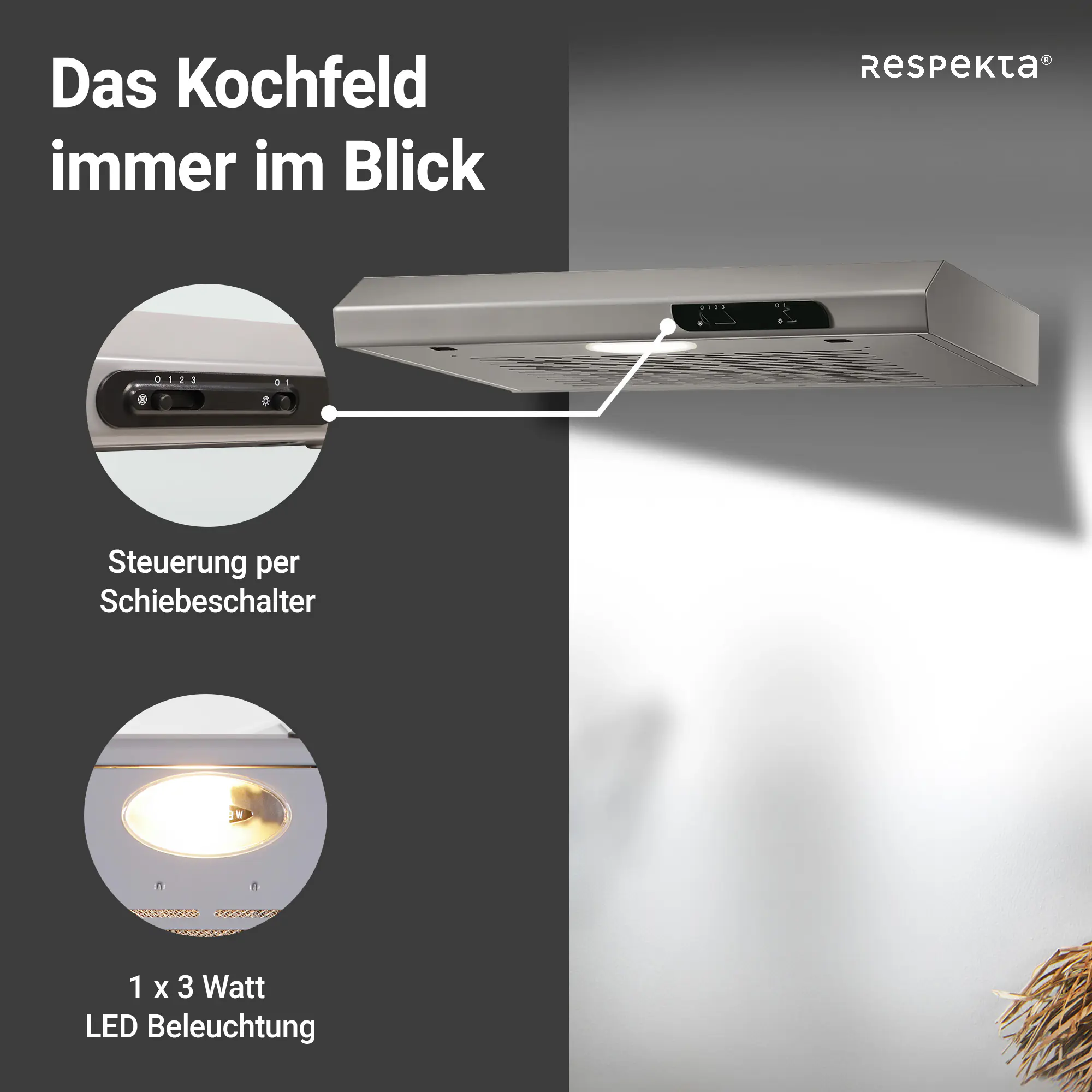respekta Unterbauhaube 60 cm Typ / Modell: DH 640 IXL 60 cm respekta Unterbauhaube 60 cm Typ / Modell: DH 640 IXL 60 cm