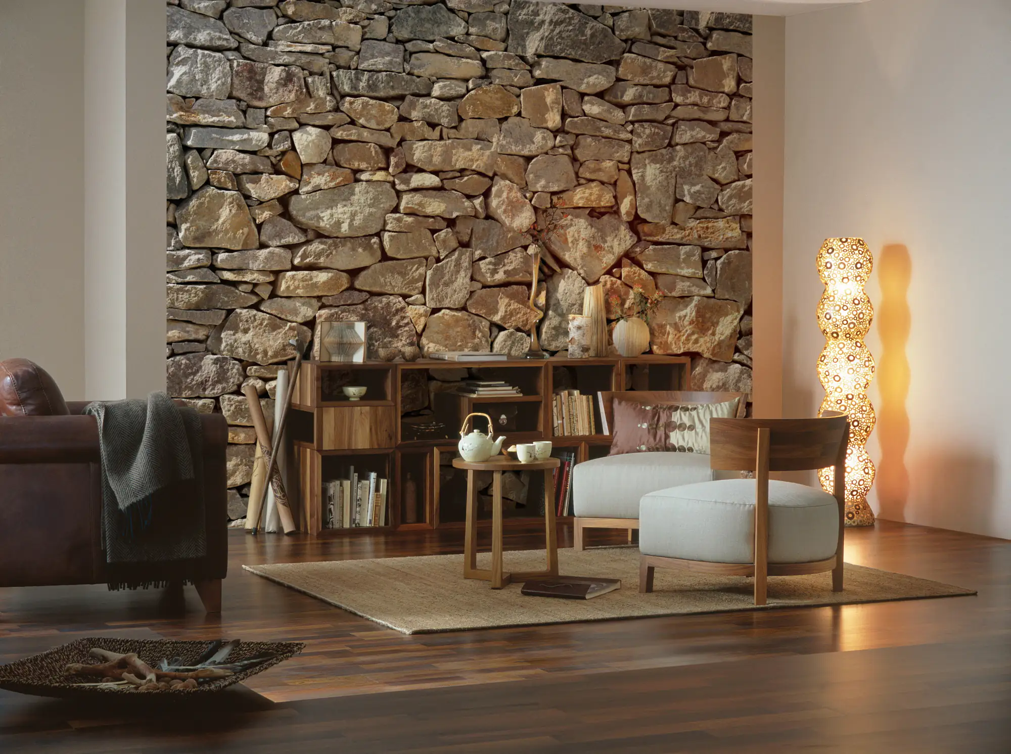 Komar Fototapete Stone Wall 368 x 254 cm Komar Fototapete Stone Wall 368 x 254 cm