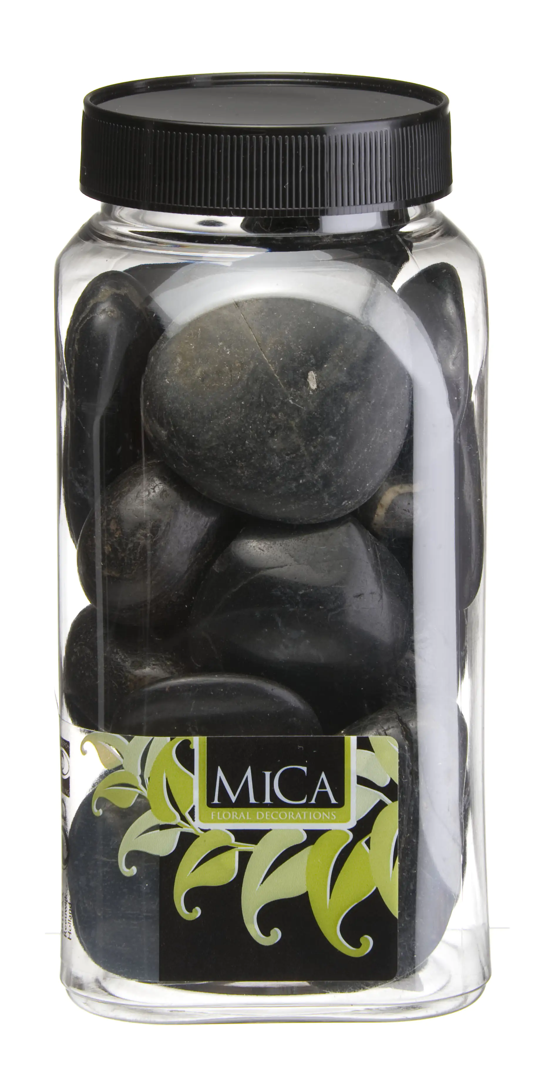 Mica Decorations Dekorative Steine schwarz groß 650 ml 1 kg kaufen