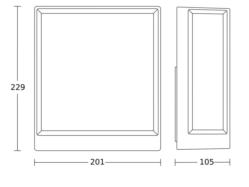 Steinel LED Außenleuchte L 40 C 12,9W, anthrazit, Alu