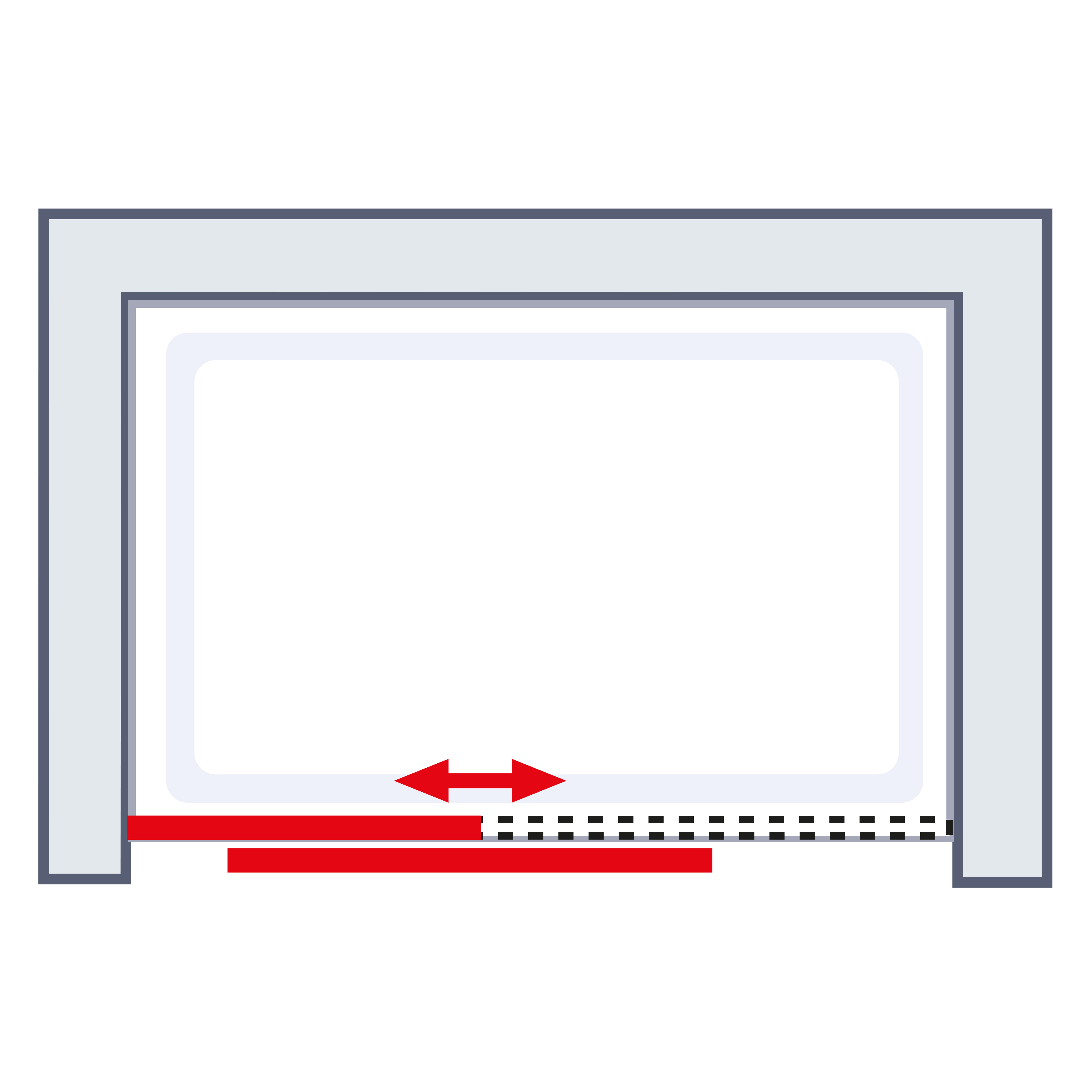 4060991060199_6 Schulte Nische Schiebetür 120 x 200 cm Toura