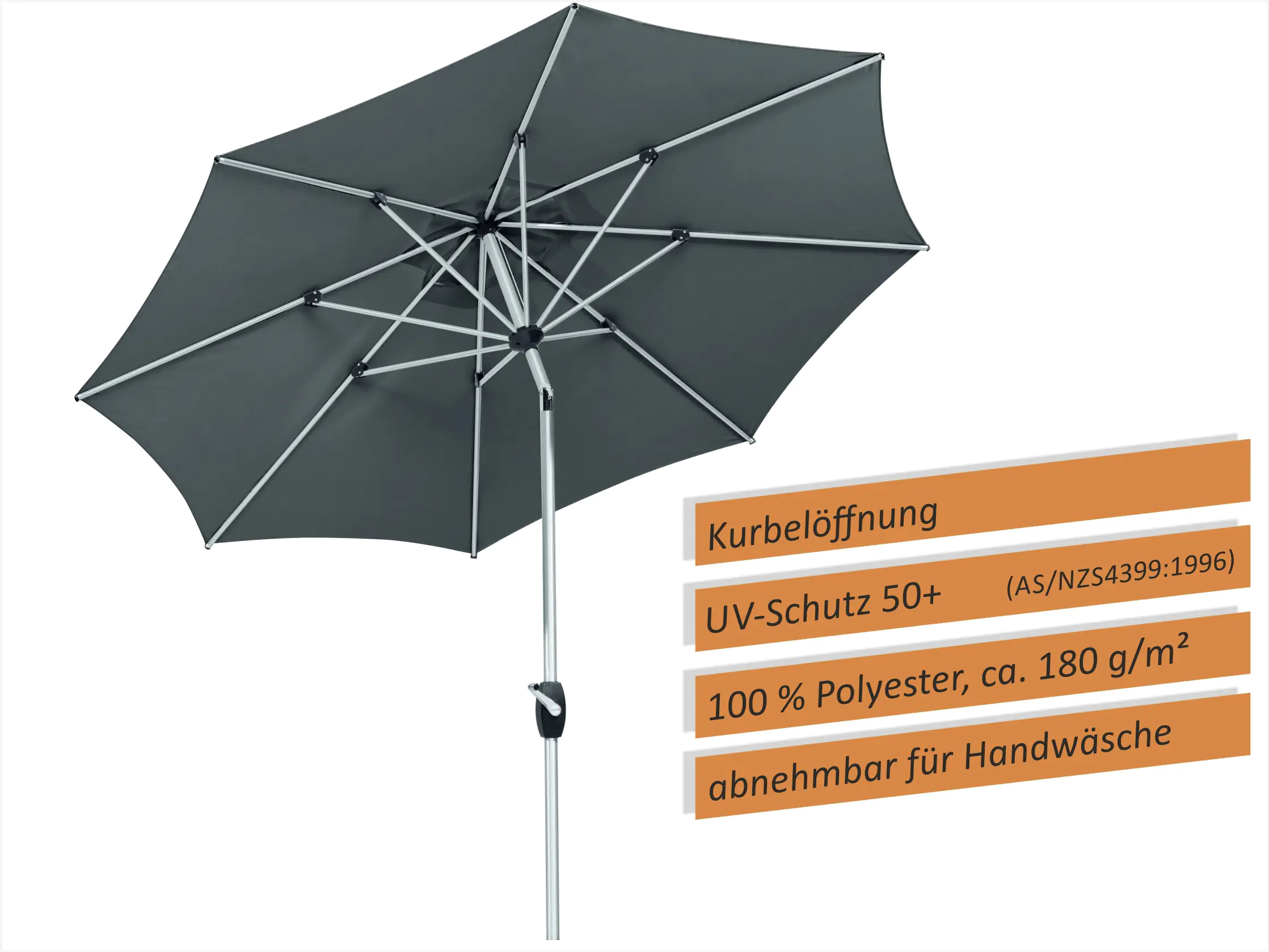 4000570683159_2166104 Schneider Sonnenschirm Venedig anthrazit Ø 270 cm