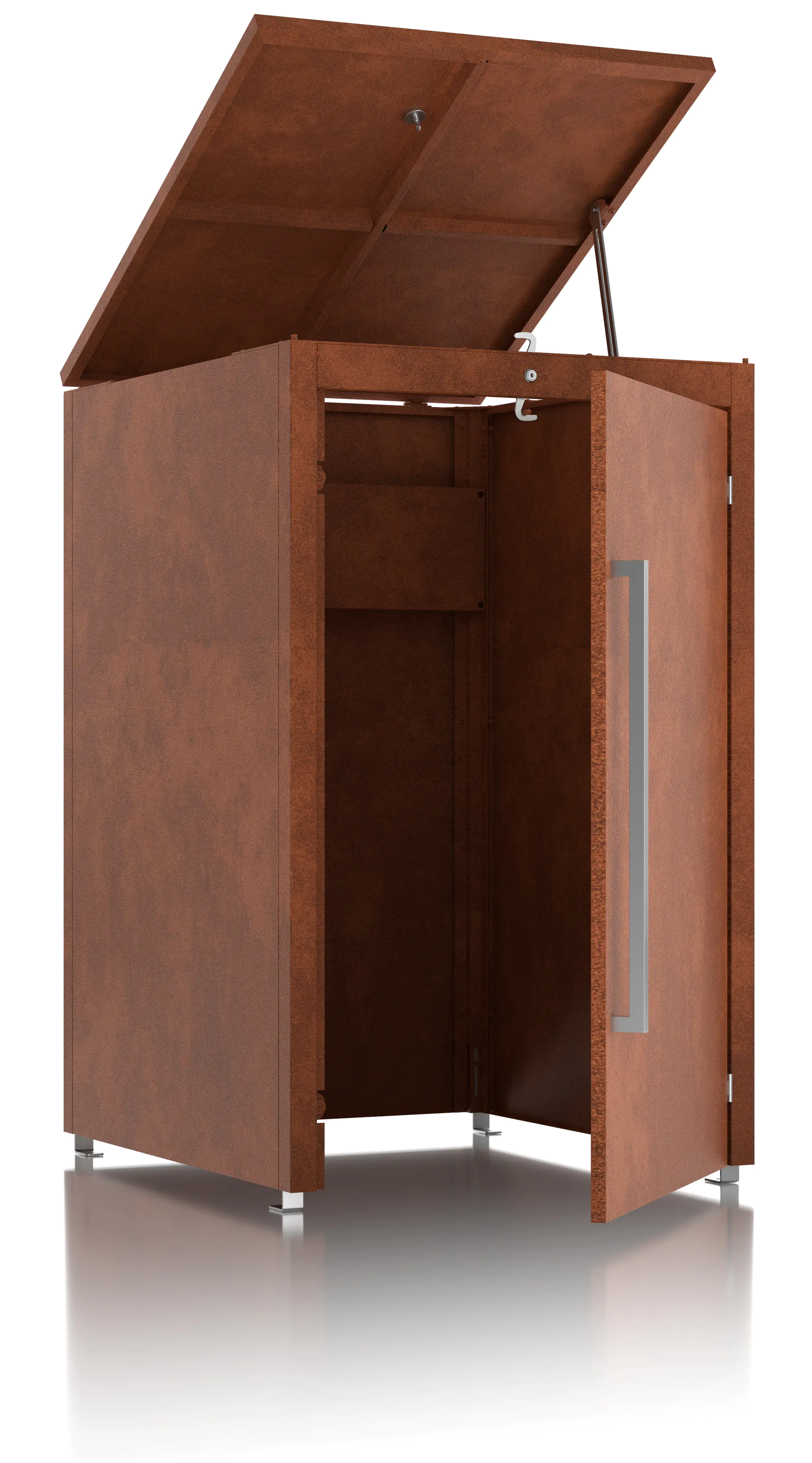 Guardi Mülltonnenbox 808 x 736 x 1177 mm corten Guardi Mülltonnenbox 808 x 736 x 1177 mm corten