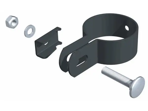 Alberts Endschelle für Pfosten Ø 34 mm anthrazit