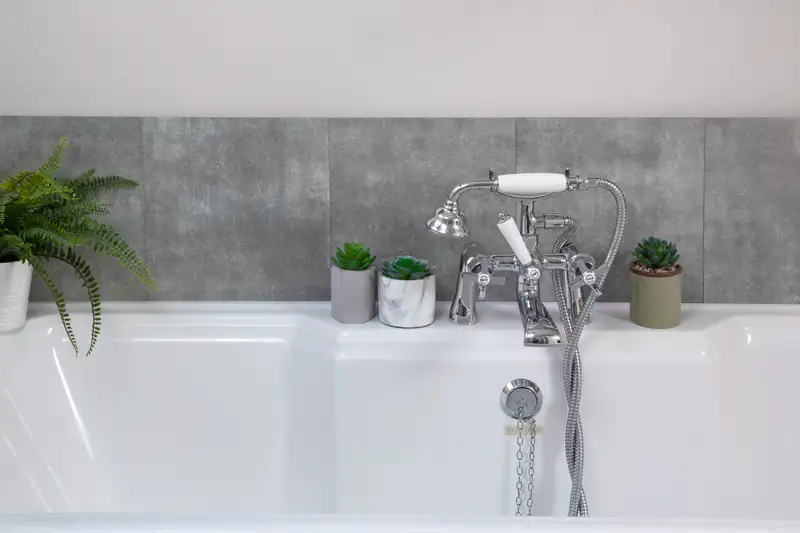 d-c-fix Kunststoffwandfliesen Wall Tiles, Solid Concrete, 30,5x30,5 cm, selbstklebend