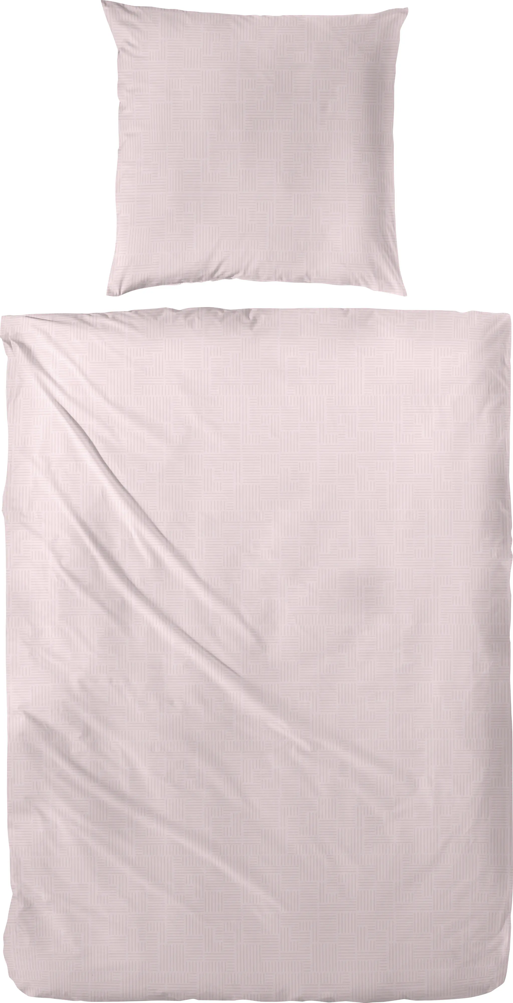 Biber Bettwäsche 155 x 220 cm rosa