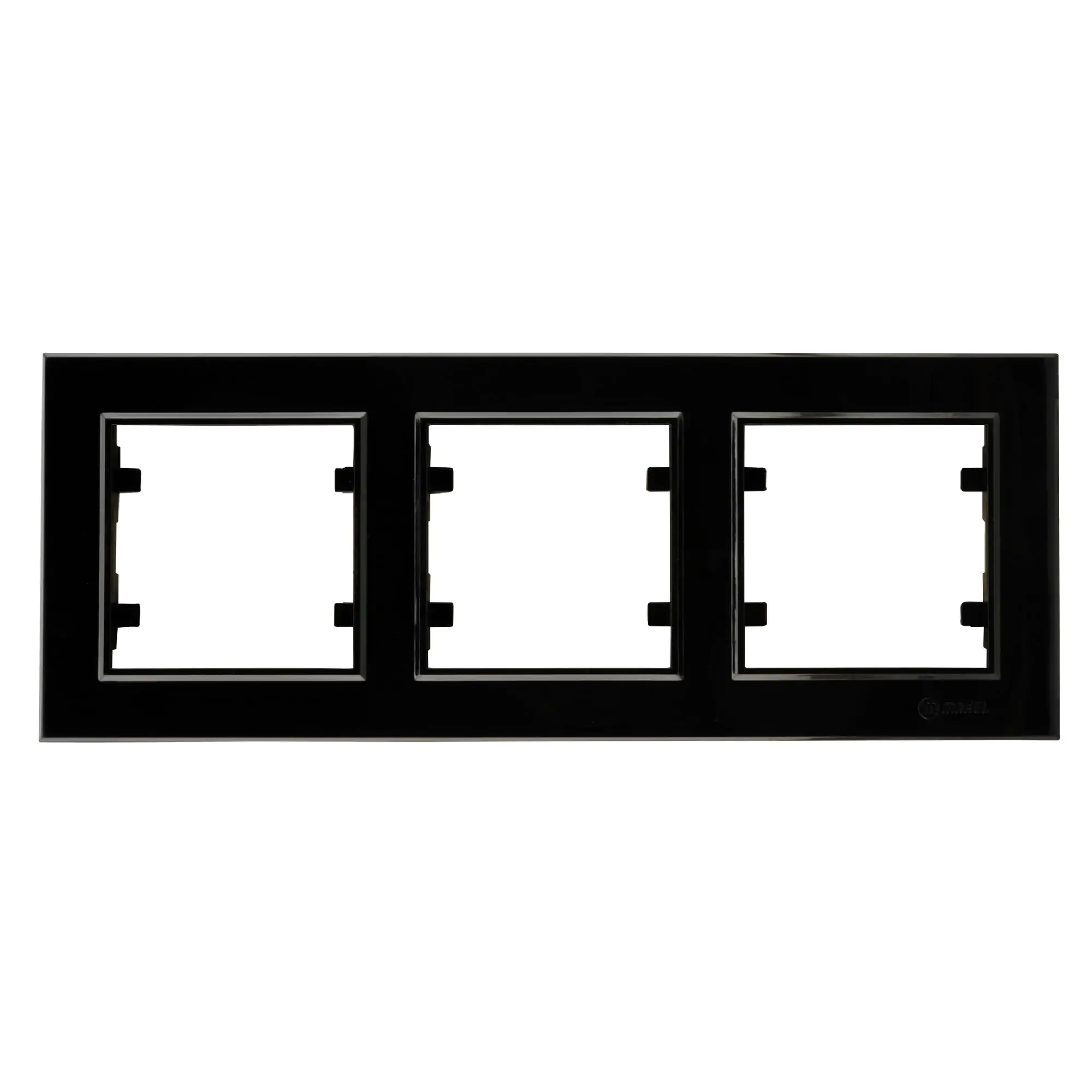 Unitec Abdeckrahmen 3-fach, waagerecht schwarz, Serie Karea Unitec Abdeckrahmen 3-fach, waagerecht schwarz, Serie Karea