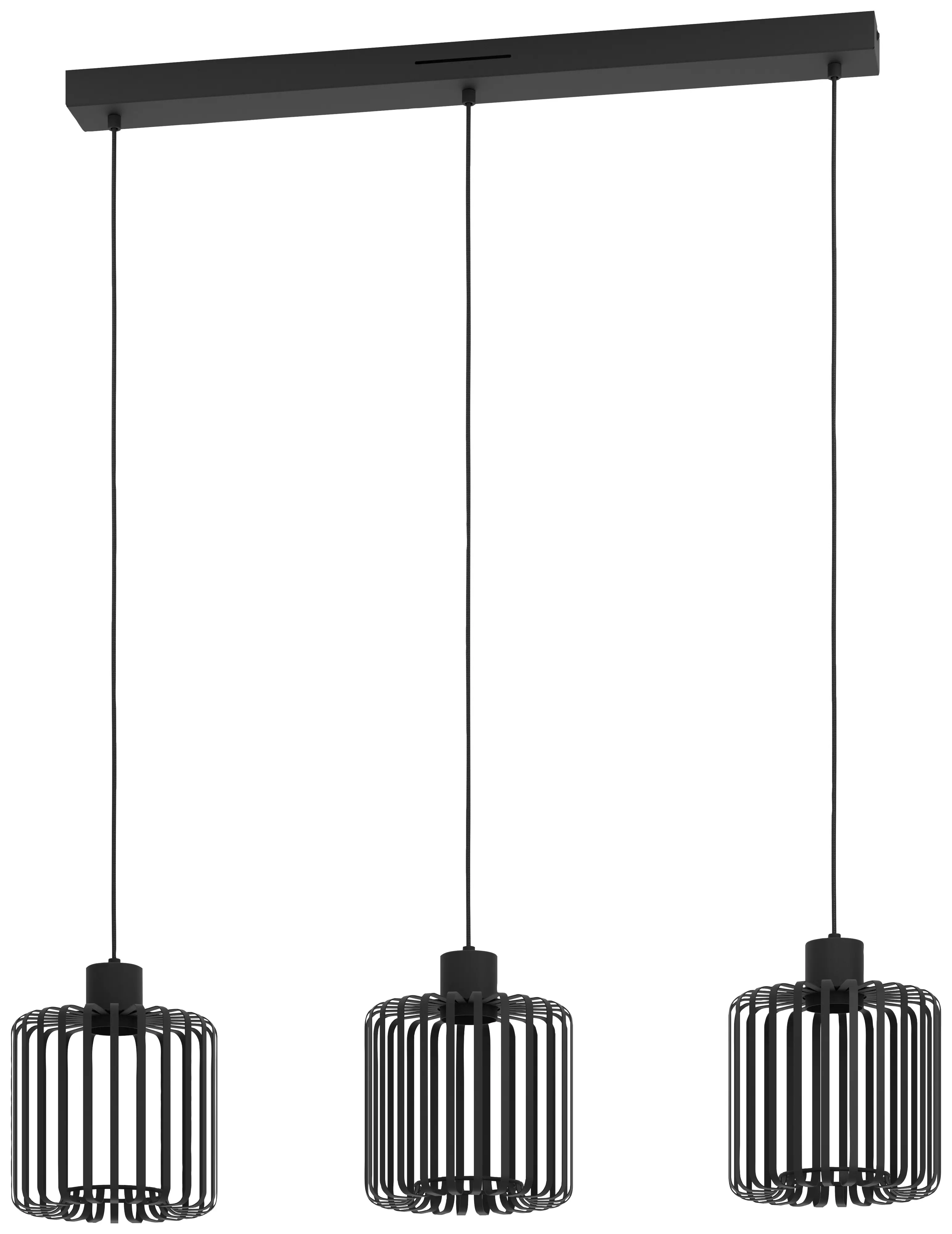 Eglo Connect LED Pendelleuchte Ginestrone-Z schwarz 90 x 20 x 110 cm