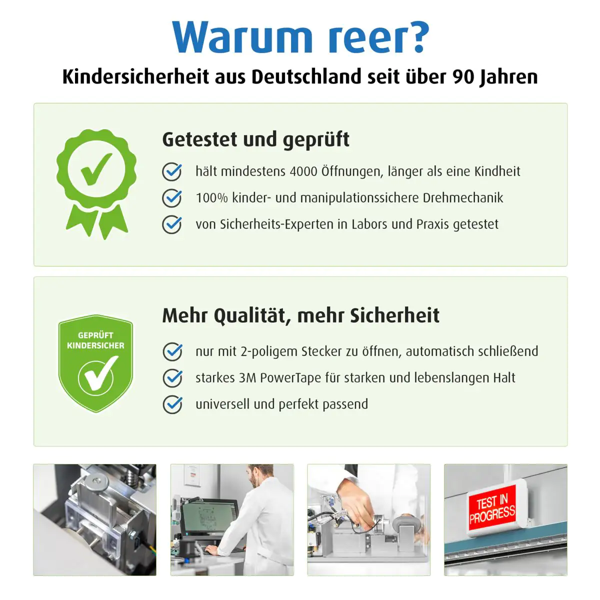 Reer Steckdosensicherung für Kinder weiß klebbar, 10 Stück Reer Steckdosensicherung für Kinder weiß klebbar, 10 Stück