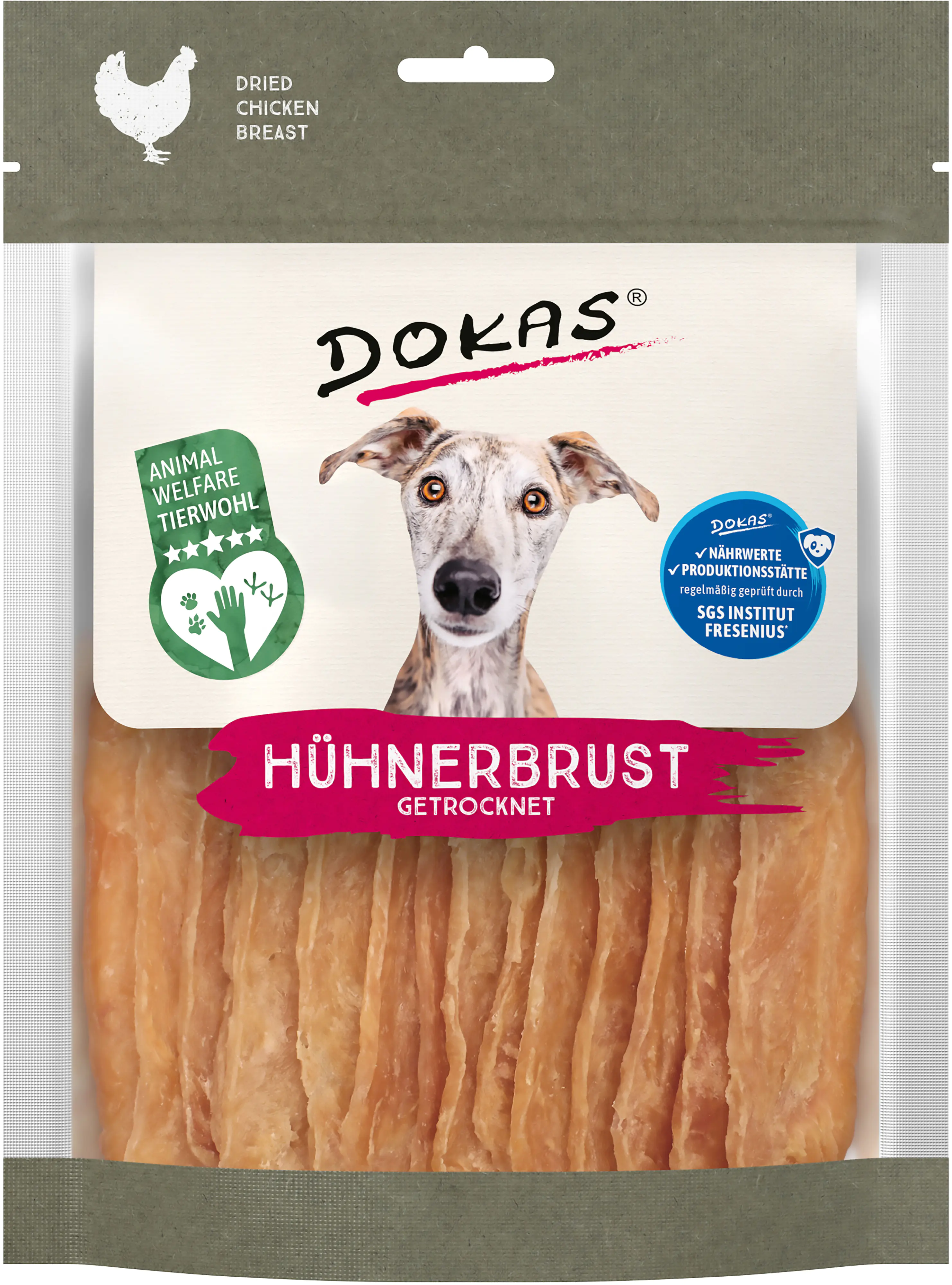 Dokas Hühnerbrust getrocknet 170 g (Tierwohl)