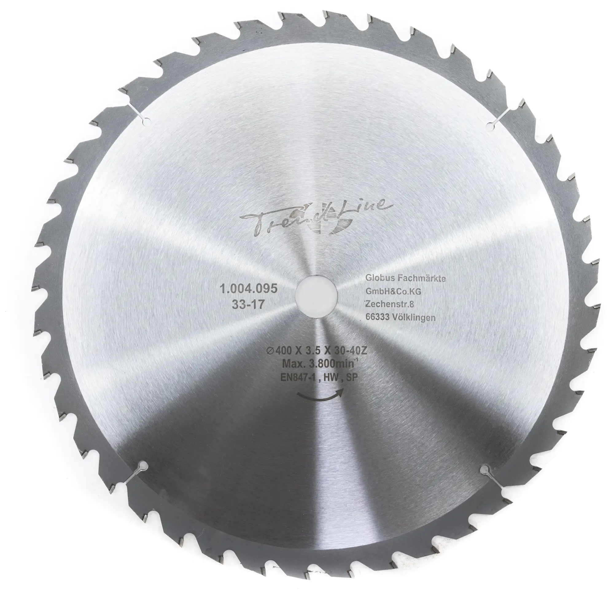 2077611007504_01 TrendLine HM-Kreissägeblatt Ø 400 mm Bohrung Ø 30 mm