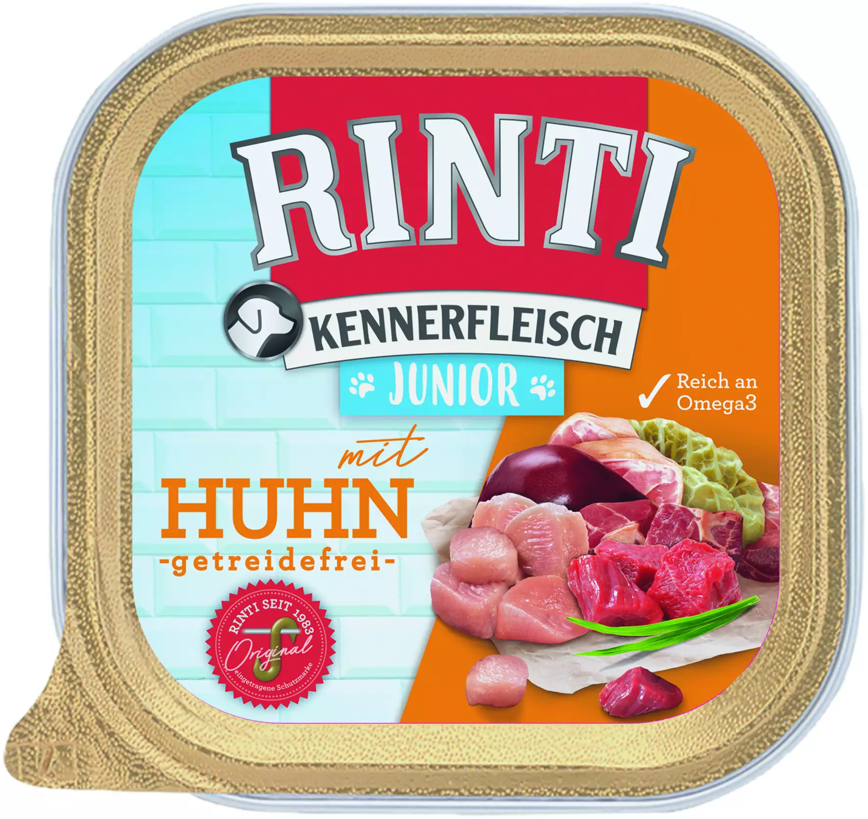 Rinti Kennerfleisch Hundenassfutter Junior 300 g Huhn