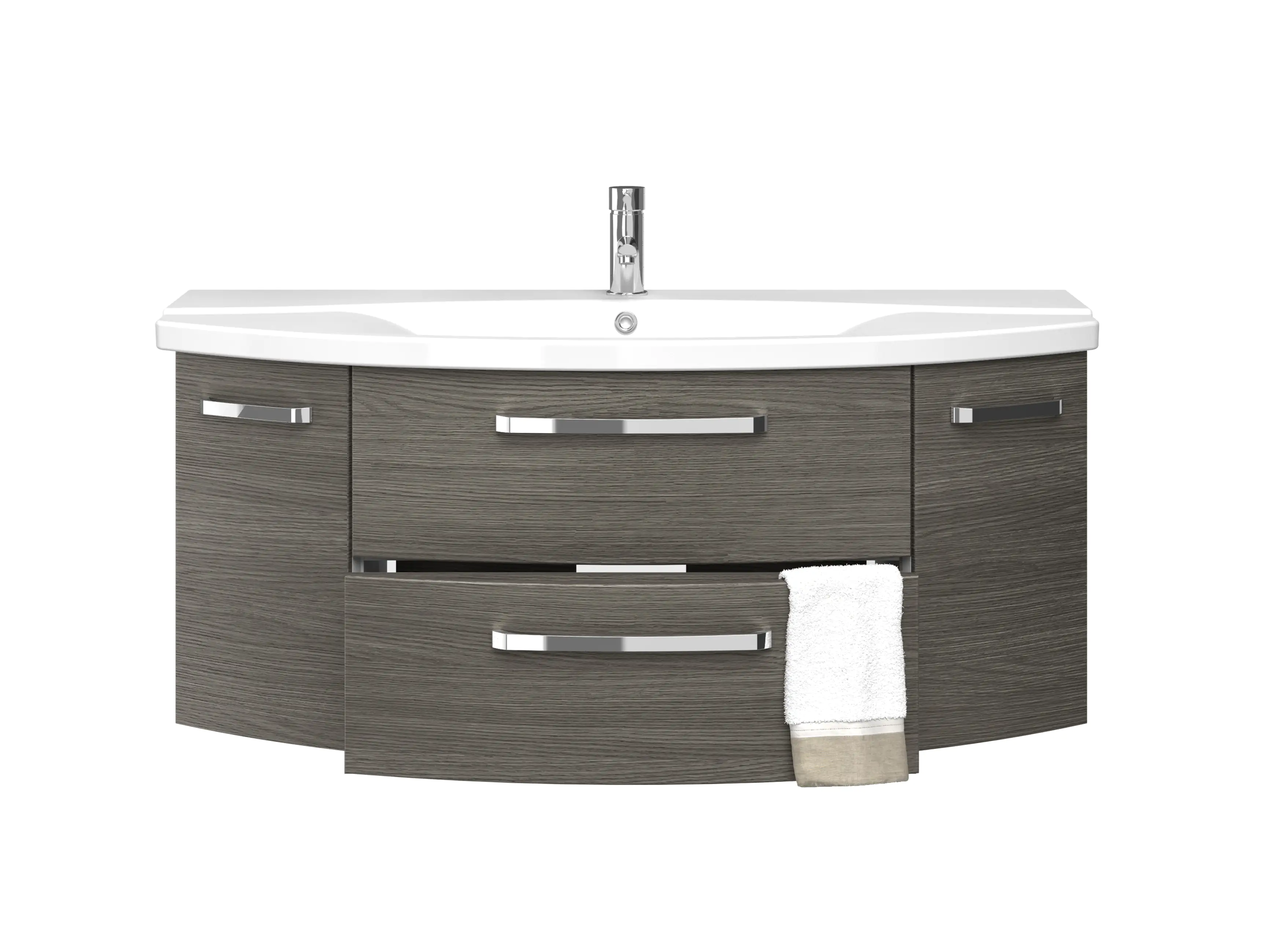 Pelipal Waschtischunterschrank Fokus 4010 mit Keramikwaschtisch