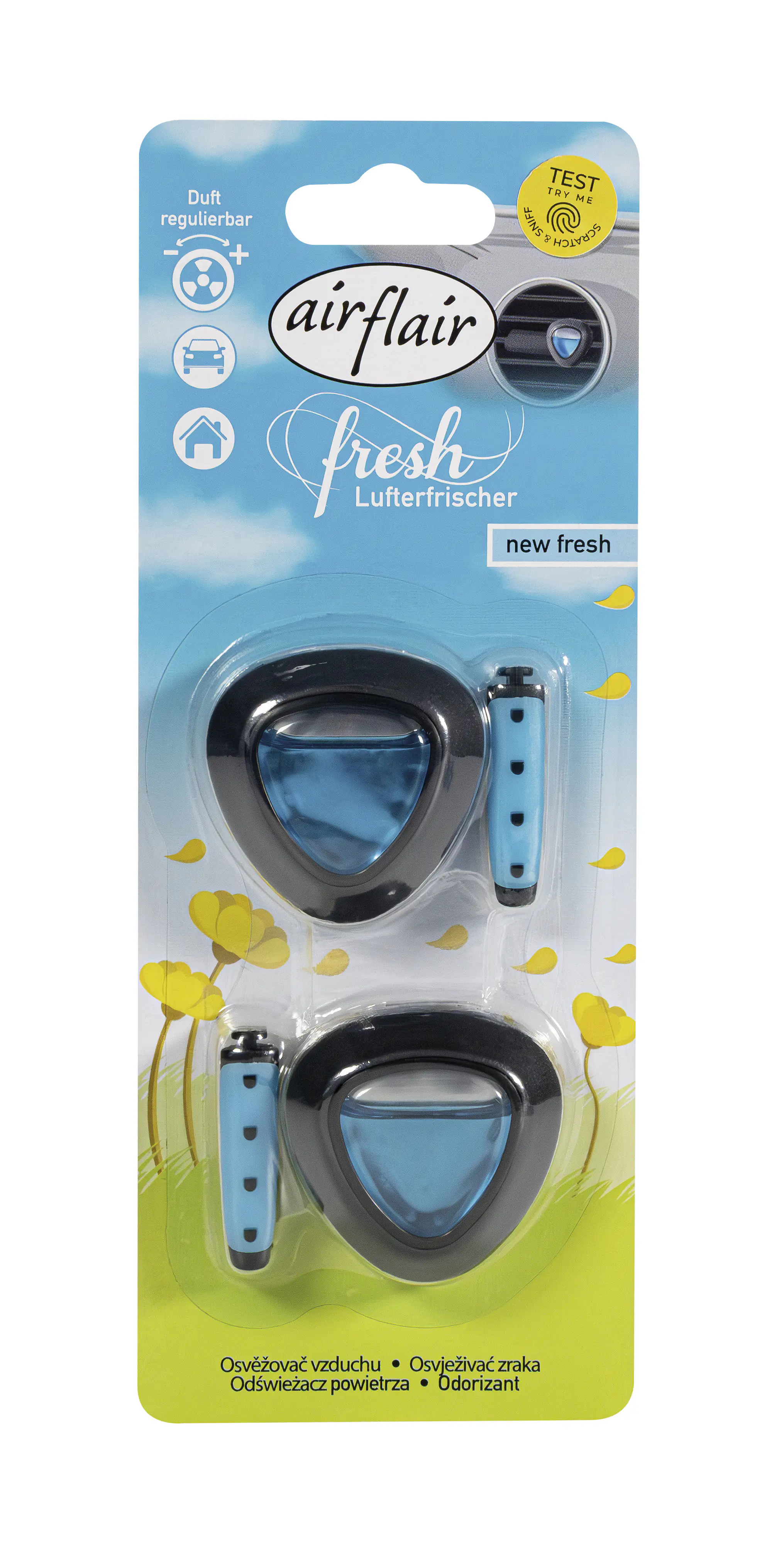 airflair Lufterfrischer Clip Double Diffusor New Fresh