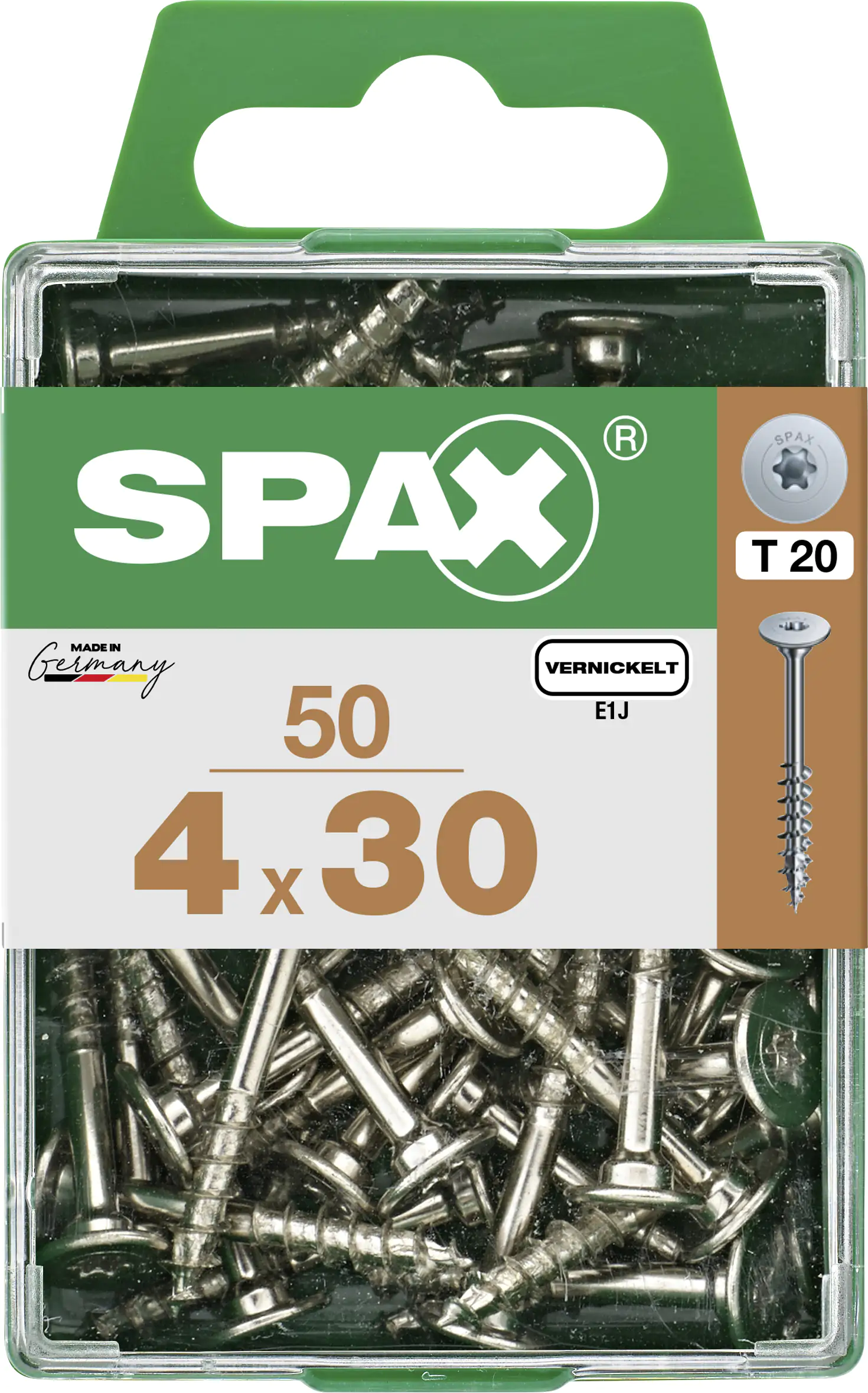 Spax Möbelbauschrauben 4.0 x 30 mm TX 20 - 50 Stk.