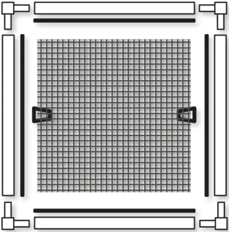 Schellenberg Fliegenschutz-Fenster PREMIUM 140 x 150 cm anthrazit/anthrazit kürzbar