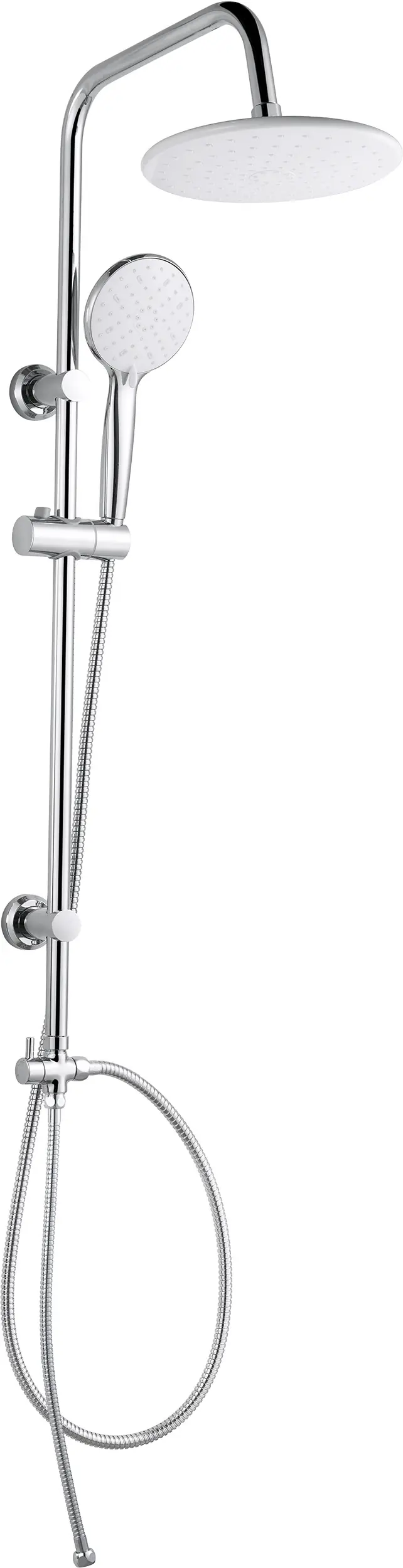 Primaster Duschsystem Aqua White verchromt
