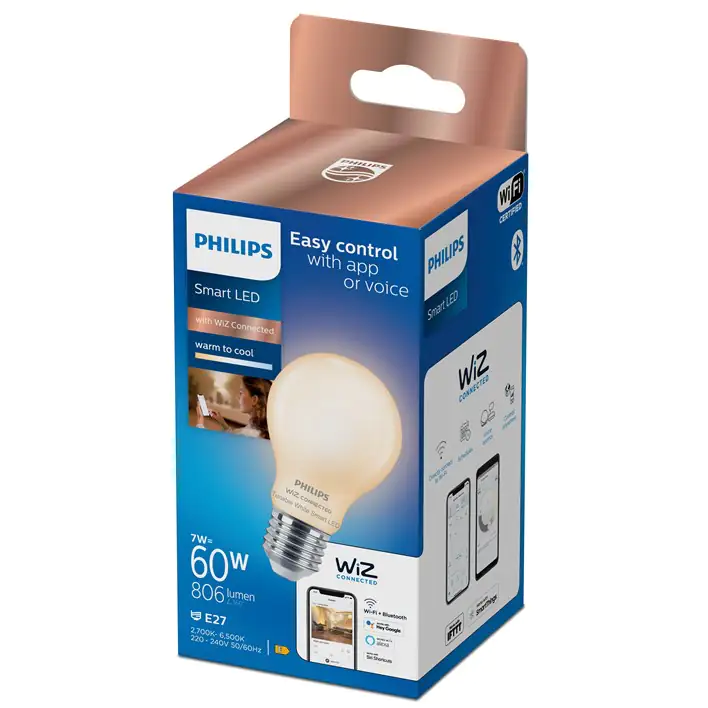 Philips Smart LED Leuchtmittel Tunable White A60 E27 Birnenform 7 W Philips Smart LED Leuchtmittel Tunable White A60 E27 Birnenform 7 W