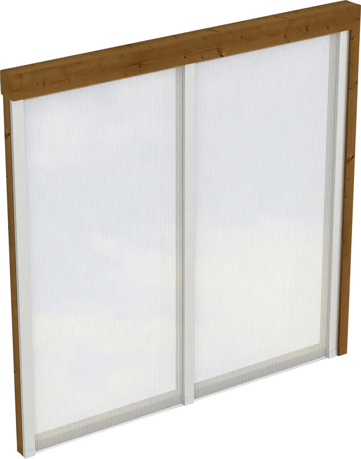 SKAN HOLZ Seitenwand m. Polycarbonatplatten 205 x 200 cm, Douglasie