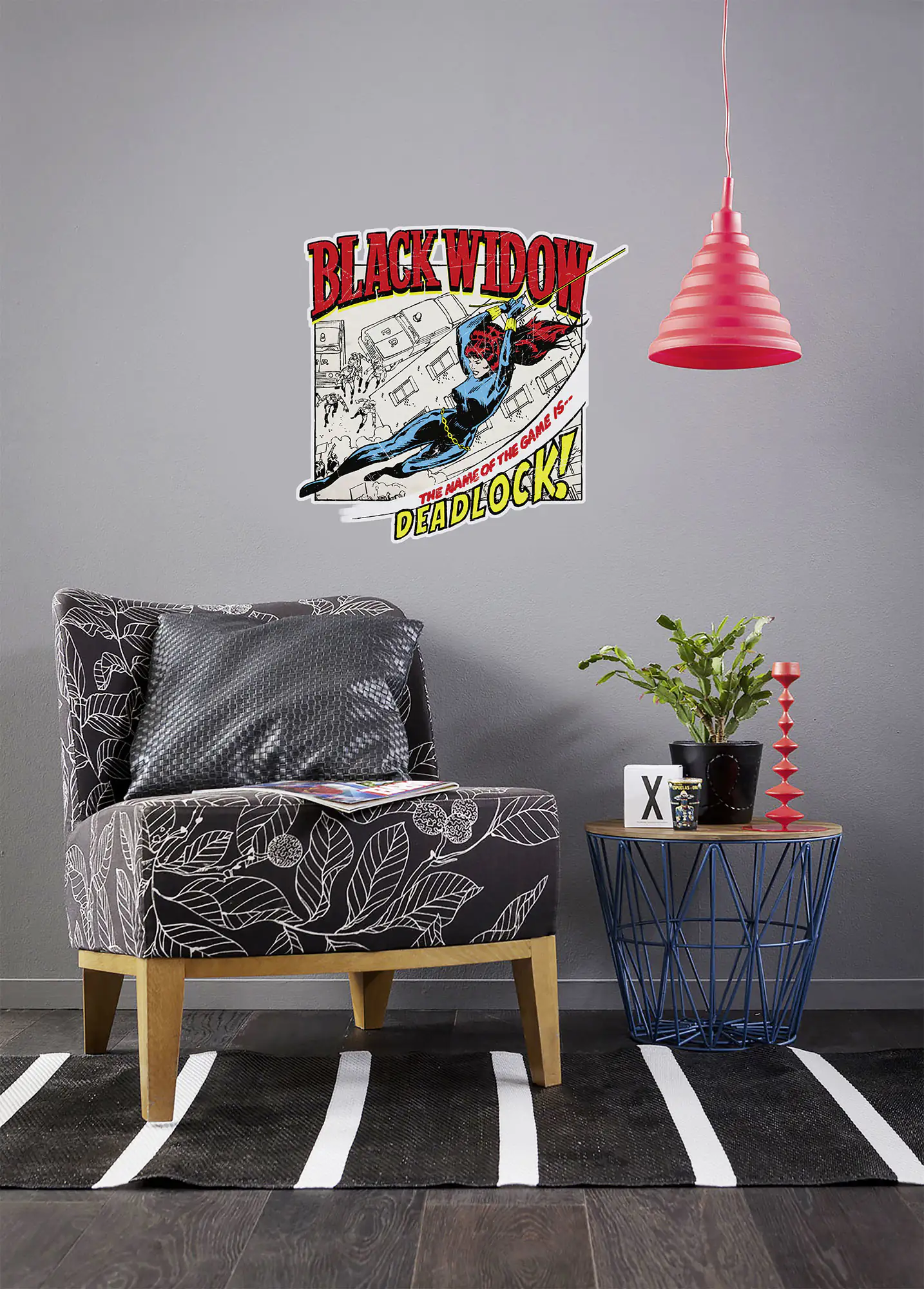 Komar Dekosticker Black Widow Classic 50 x 70 cm Komar Dekosticker Black Widow Classic 50 x 70 cm