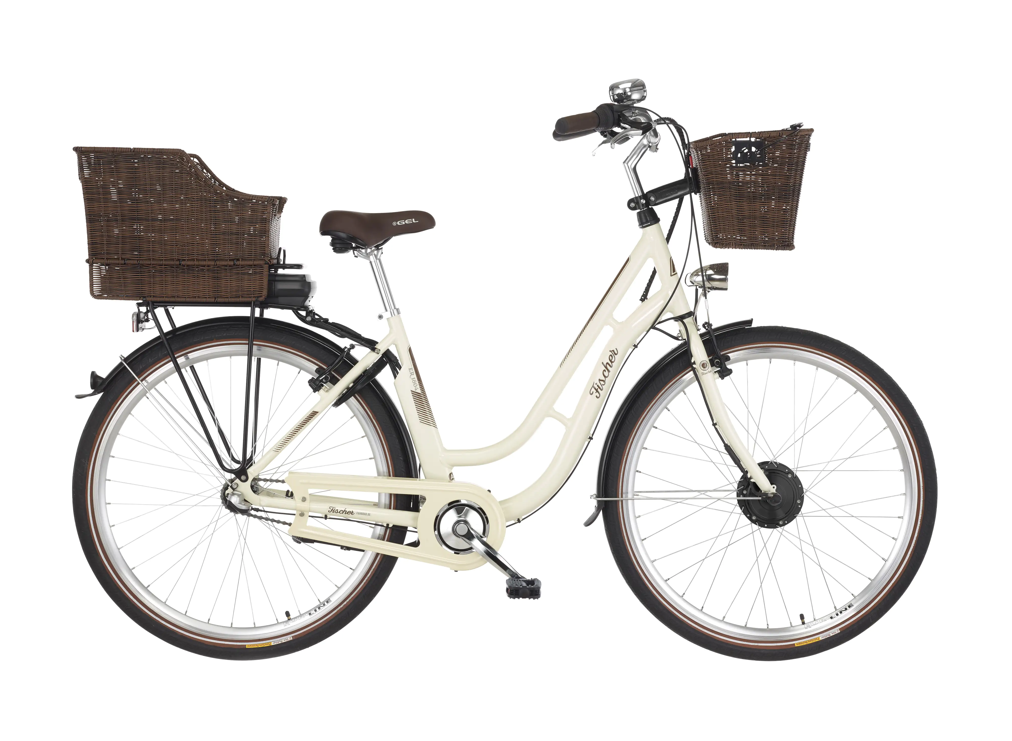Fischer E-Bike City Cita ER 1804 28 Zoll RH 48cm 3-Gang 418 Wh elfenbein