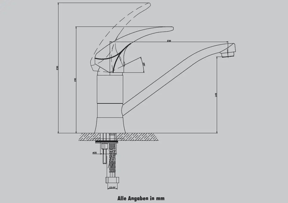 Primaster Küchenarmatur Rostock verchromt