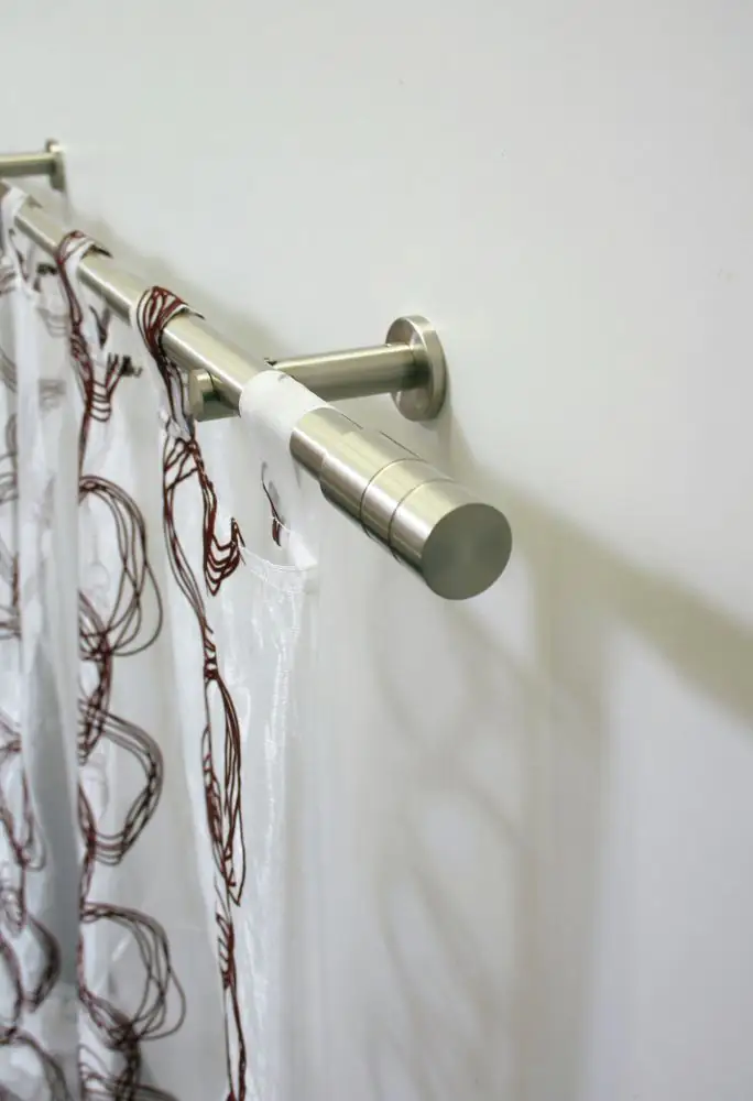 Gardinia Stilgarnitur Zylinder edelstahl, 120 cm, Ø 20 mm Gardinia Stilgarnitur Zylinder edelstahl, 120 cm, Ø 20 mm