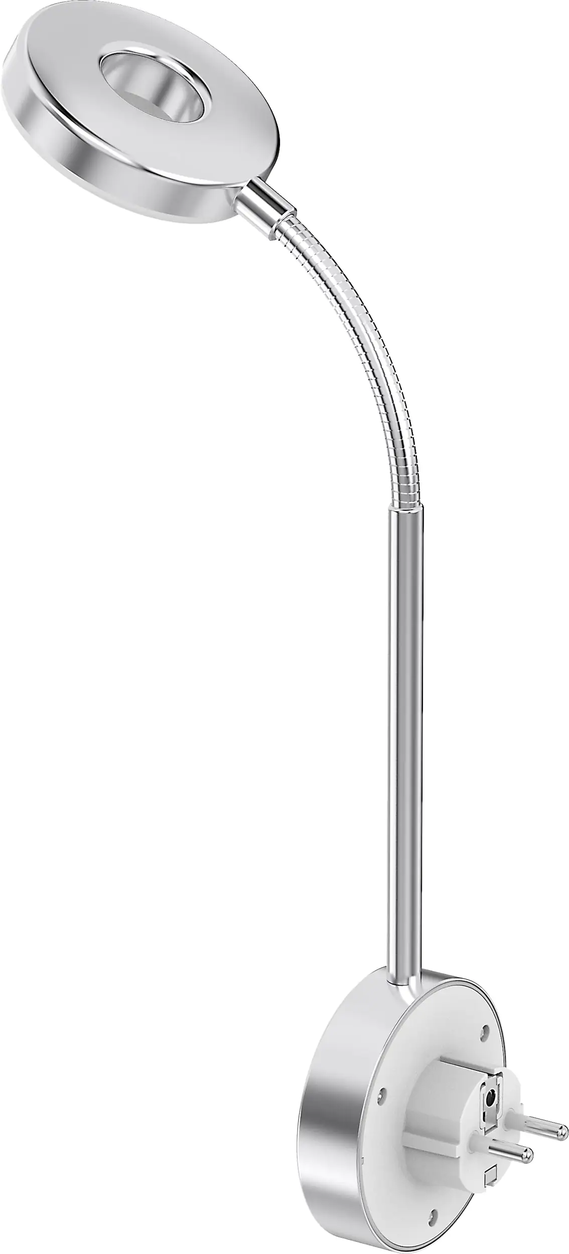 Müller Licht LED Steckdosenleuchte silber flexibel ausrichtbar