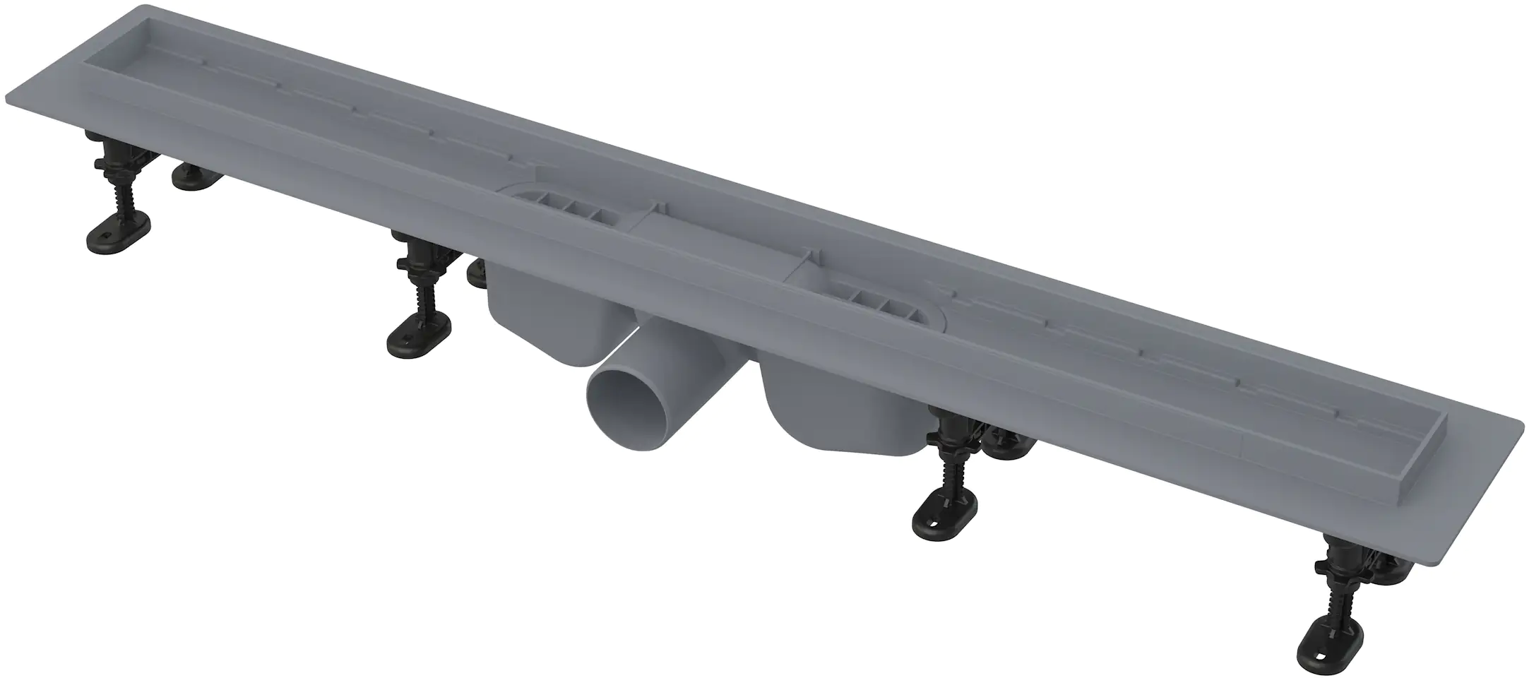 4333692063968 TrendLine Duschrinne 85 cm Kunststoff grau ohne Rost