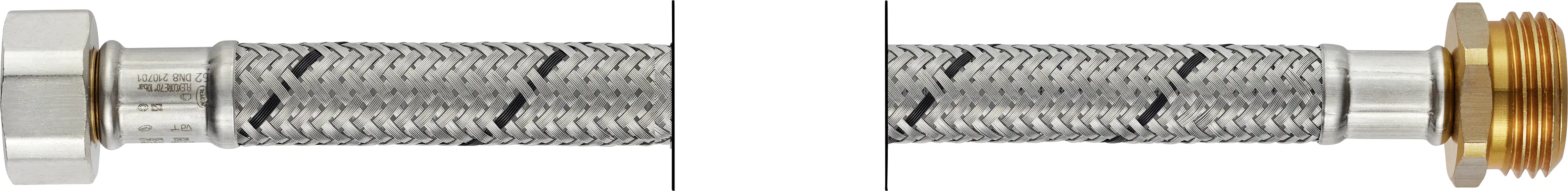 Flexo Anschlussschlauch IG 9,53 mm (3/8") x Aussengewinde 12,7 mm (1/2"), DN8, 30 cm