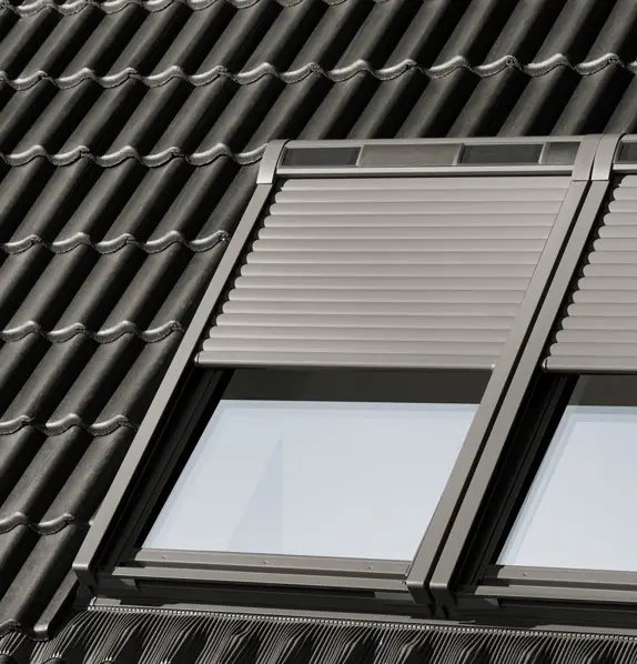 VELUX Solar-Rollladen SSL FK08 66 x 140 cm Alu dunkelgrau