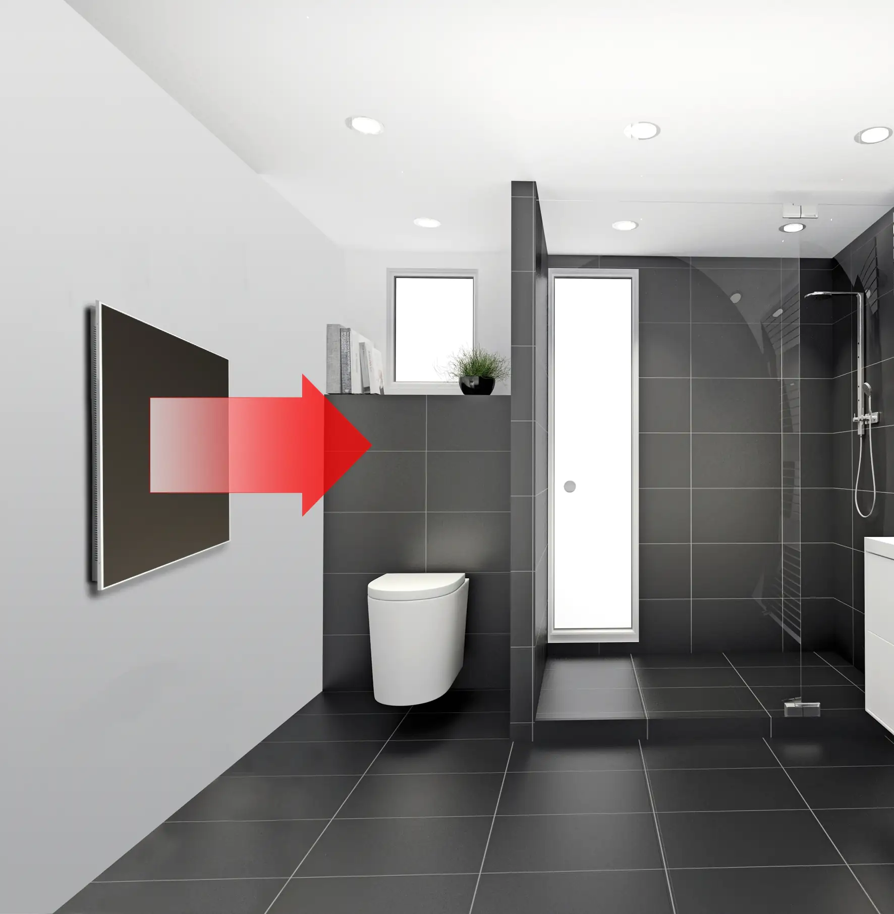 Jollytherm Infrarot Keramikheizkörper 365 Watt 60 x 60 cm 365 Watt schwarz Jollytherm Infrarot Keramikheizkörper 365 Watt 60 x 60 cm 365 Watt schwarz