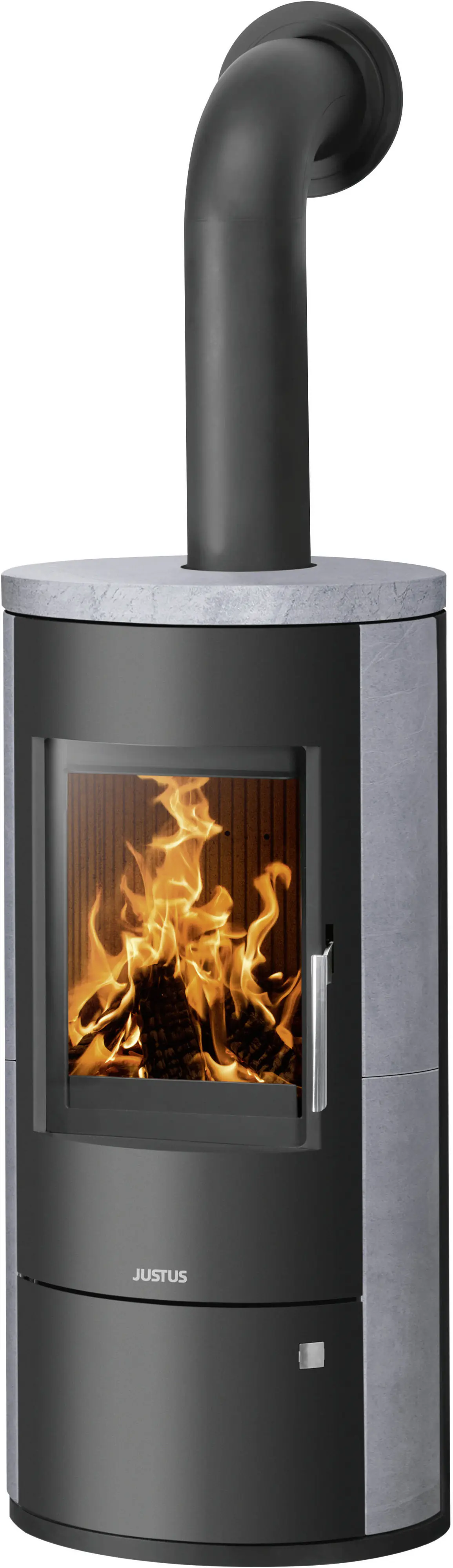 Justus Kaminofen Austin 7 Speckstein schwarz 7 kW
