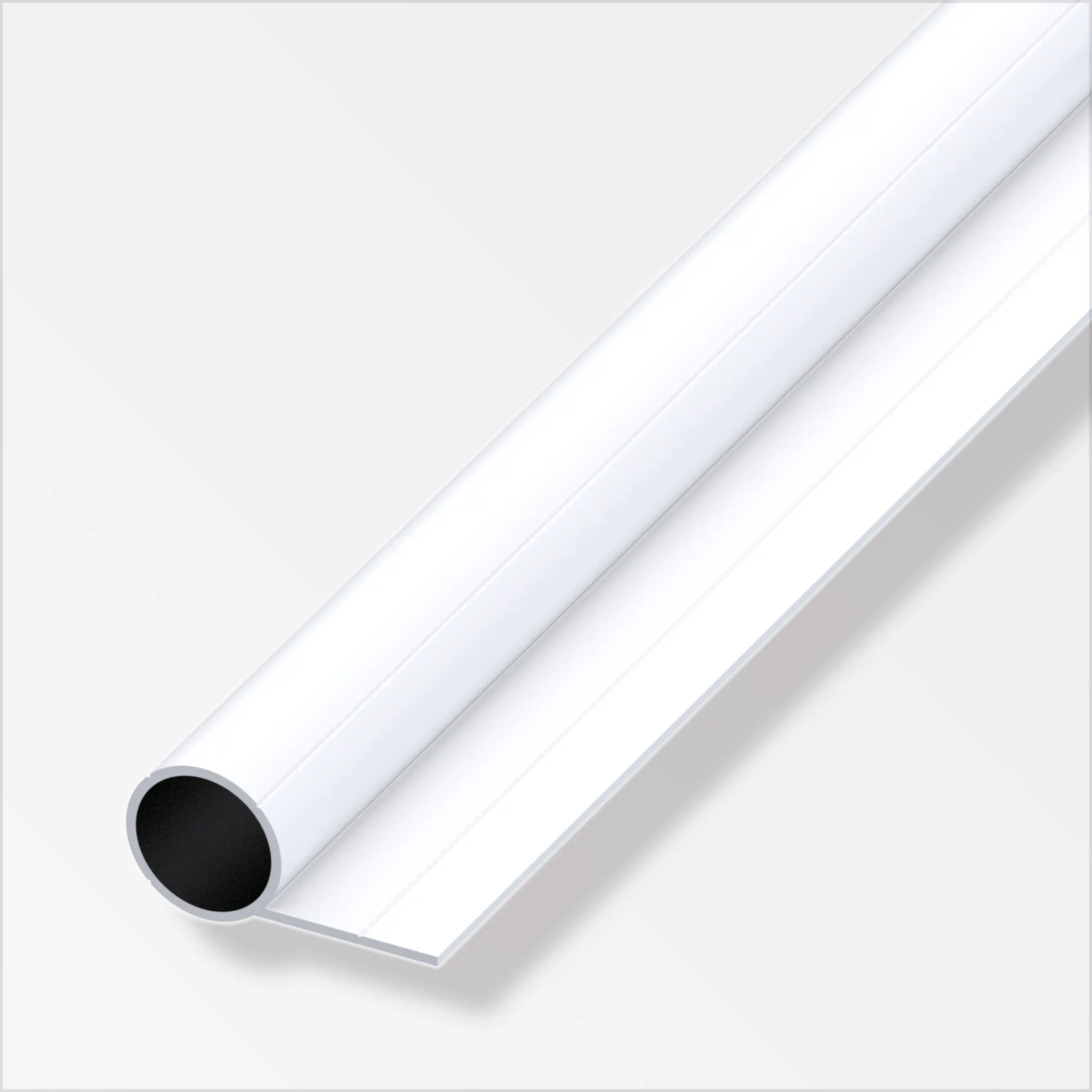 alfer Combitech Rundrohr Aluminium Ø 23,5 mm x 1 m weiß