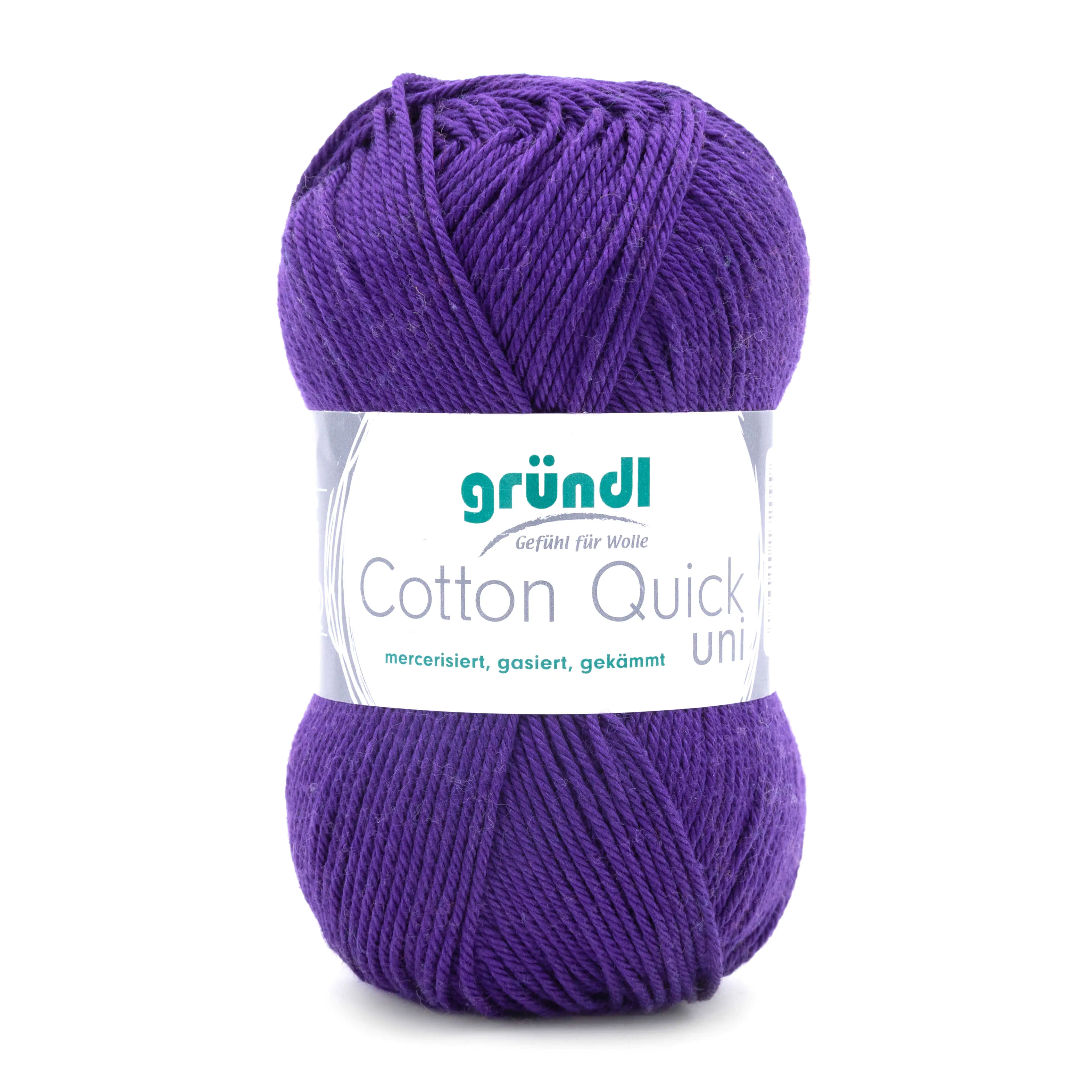 4036014132099 Gründl Wolle Cotton Quick 50 g uni pflaume