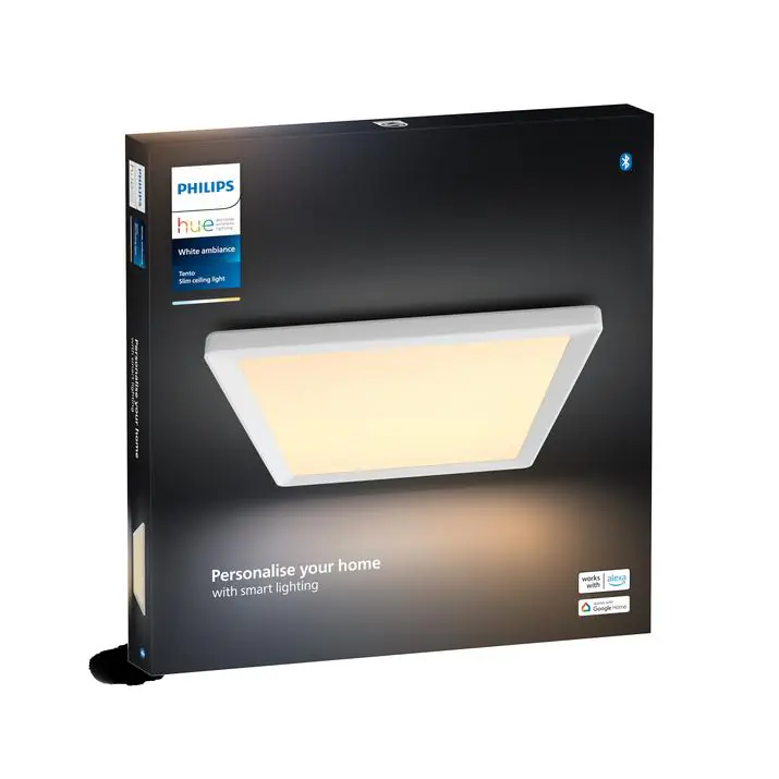 Philips Hue LED Deckenleuchte Tento eckig  weiß 39,5 x 39,5 cm warmweiß-kaltweiß Philips Hue LED Deckenleuchte Tento eckig  weiß 39,5 x 39,5 cm warmweiß-kaltweiß