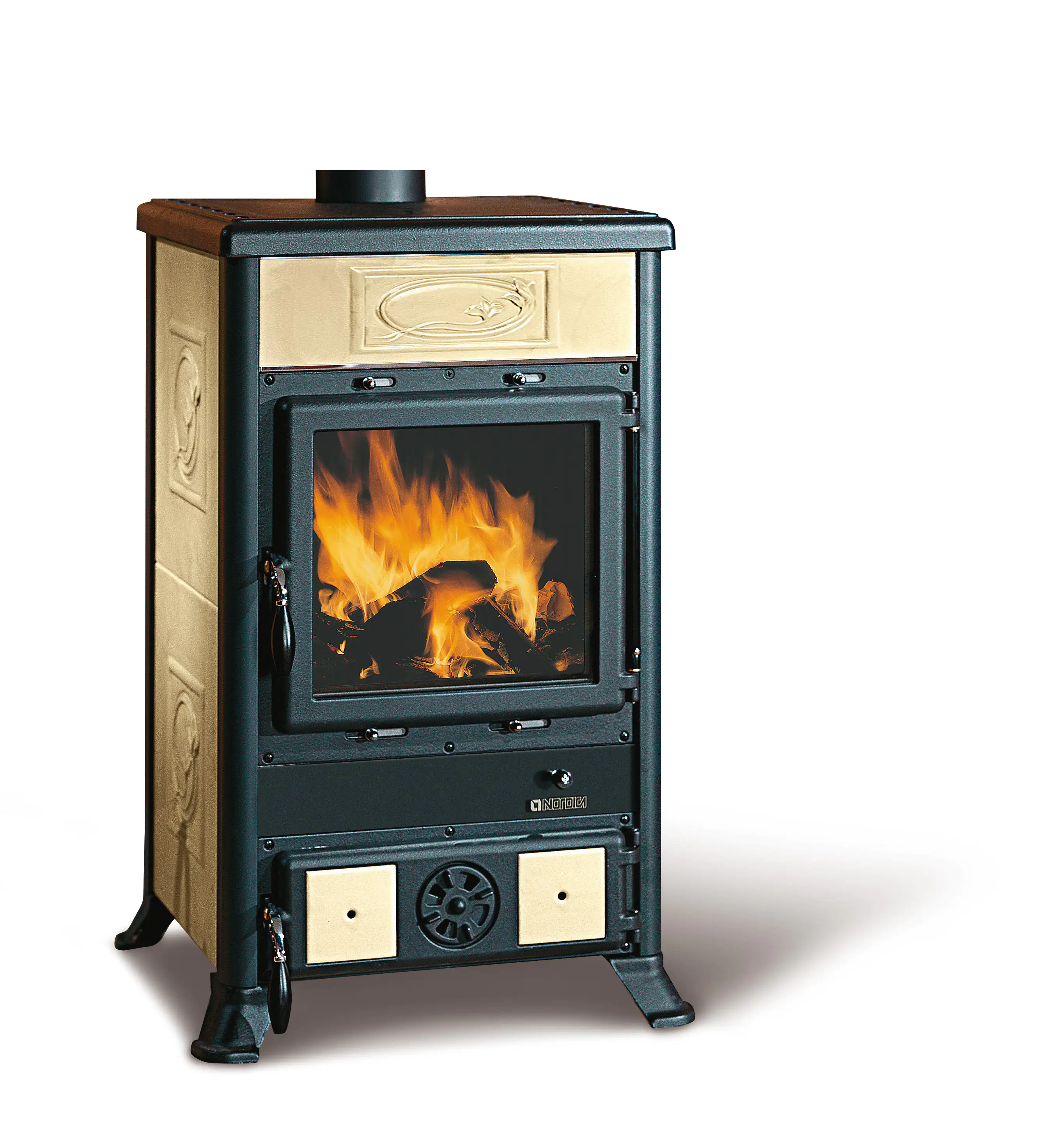 La Nordica Kaminofen ROSELLA R1 Stahl Kachel Stahl/Kachel, 8,8 kW