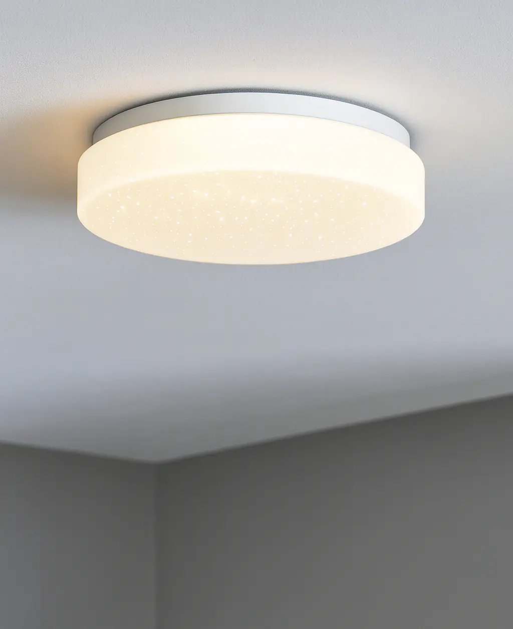 Primaster LED Deckenleuchte Boston mit Sternenhimmel 24 x 6 cm weiß 