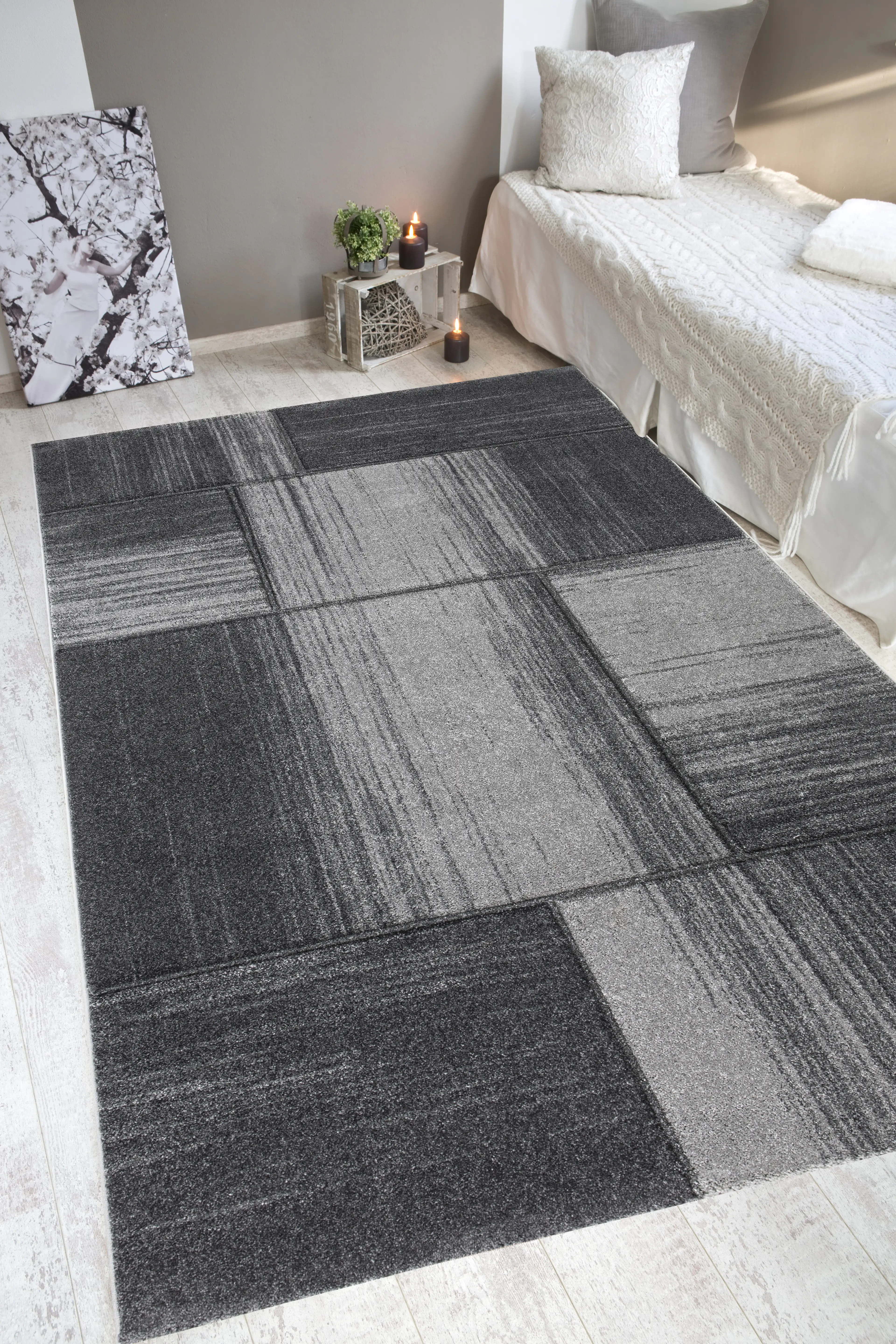 4002398271617_1 LUXOR Living Teppich Pallencia grau, 133 x 190 cm